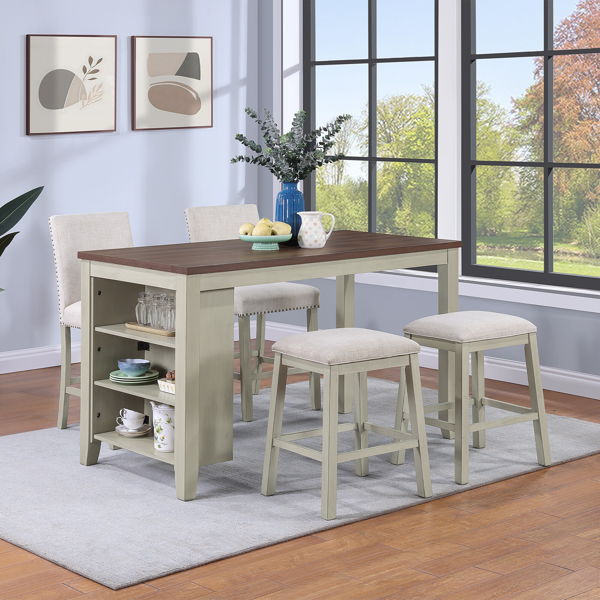 FARATI T012-4-BEIGE Dining-Sets - View #2