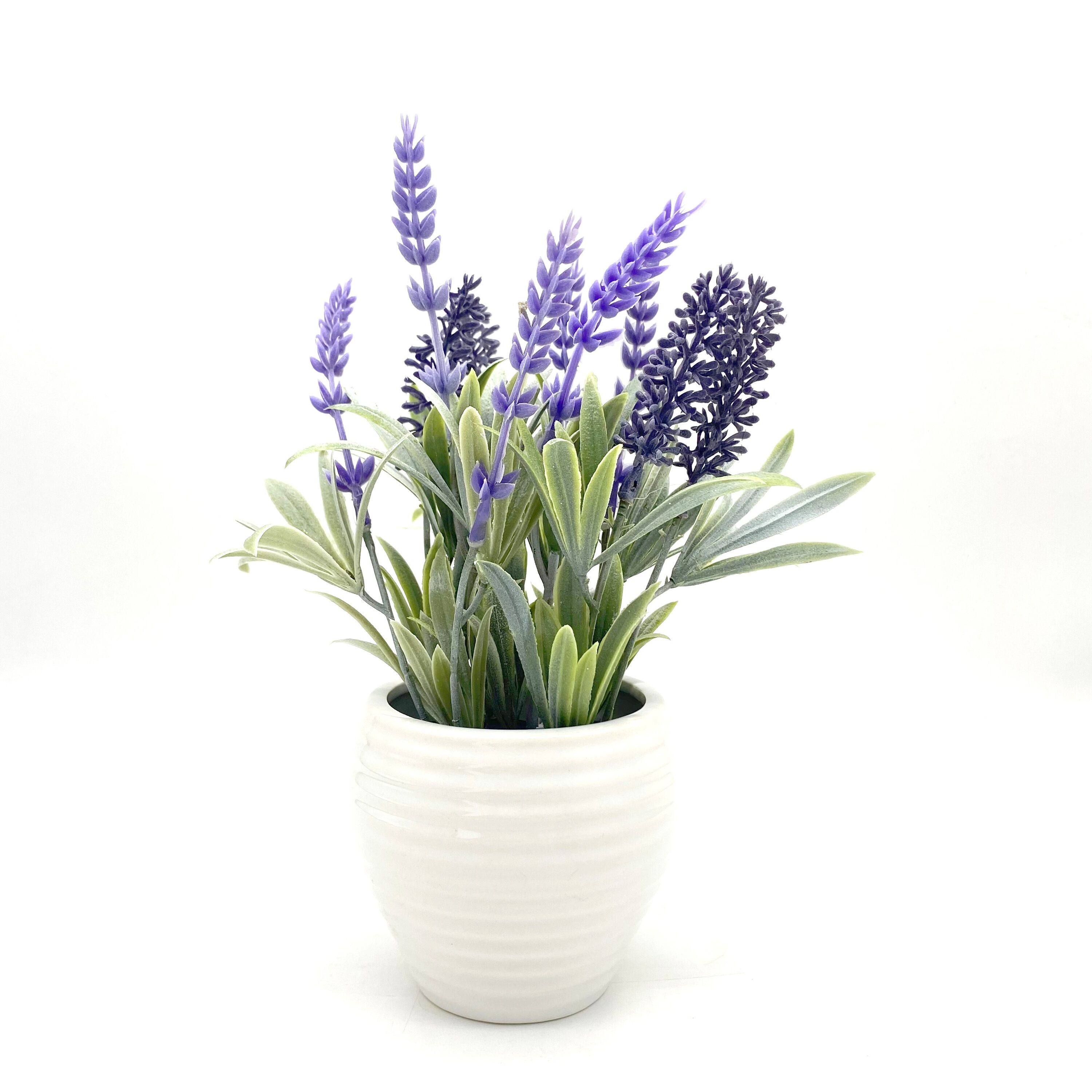Ferrisland Fake Plants 2 Pcs Artificial Lavender Plants for Home