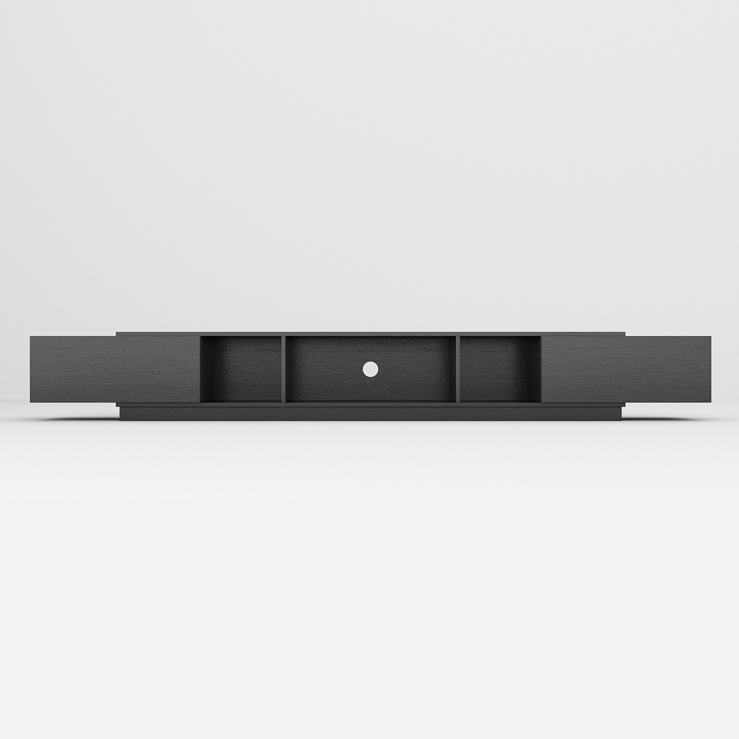 FUFU&GAGA Modern/Contemporary Black Tv Cabinet (Accommodates TVs 