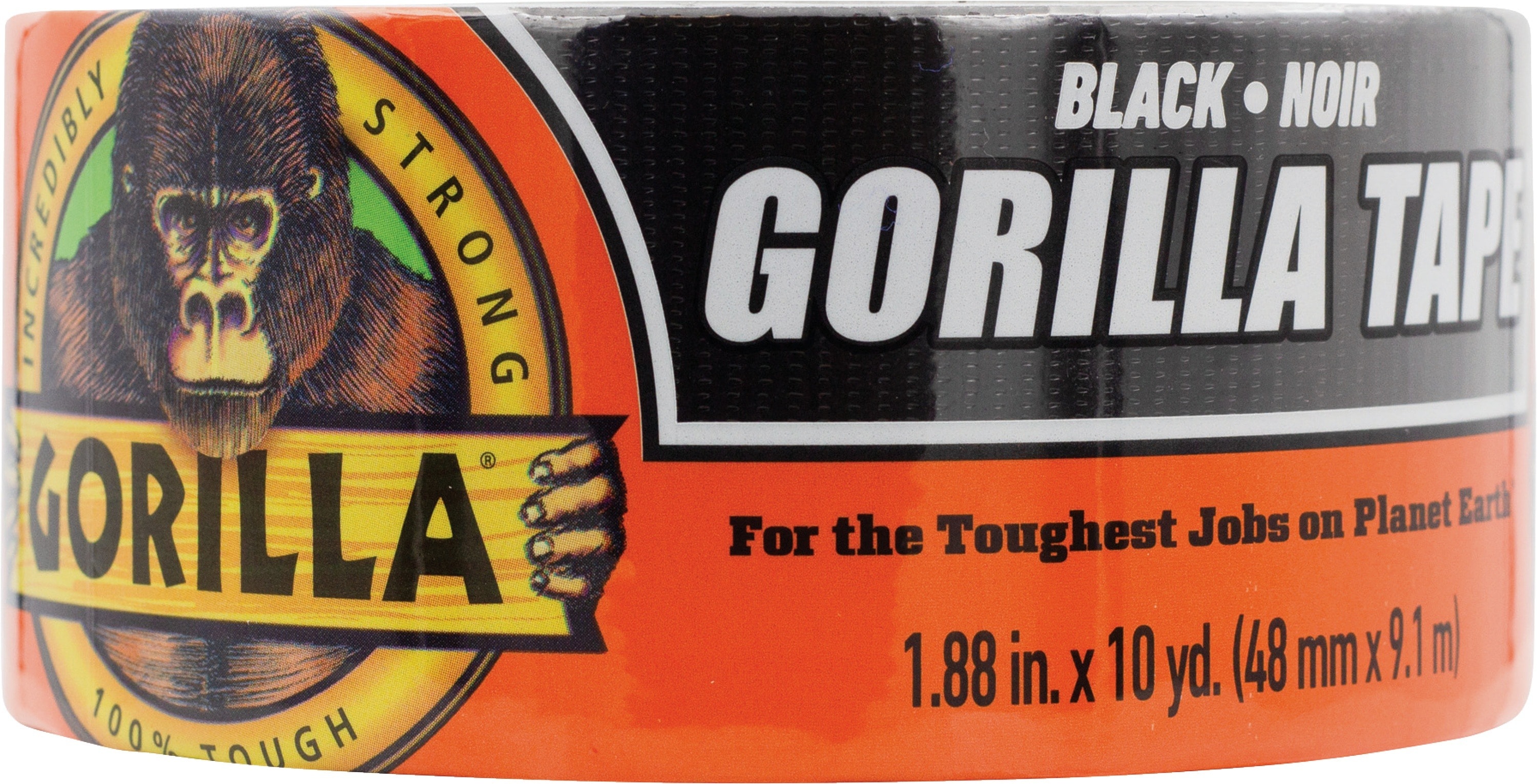 Gorilla Gorilla HeavyDuty Black Duct Tape 1.88 in x 12 yd Bulk Pack of 24 for Indoor and Outdoor Use