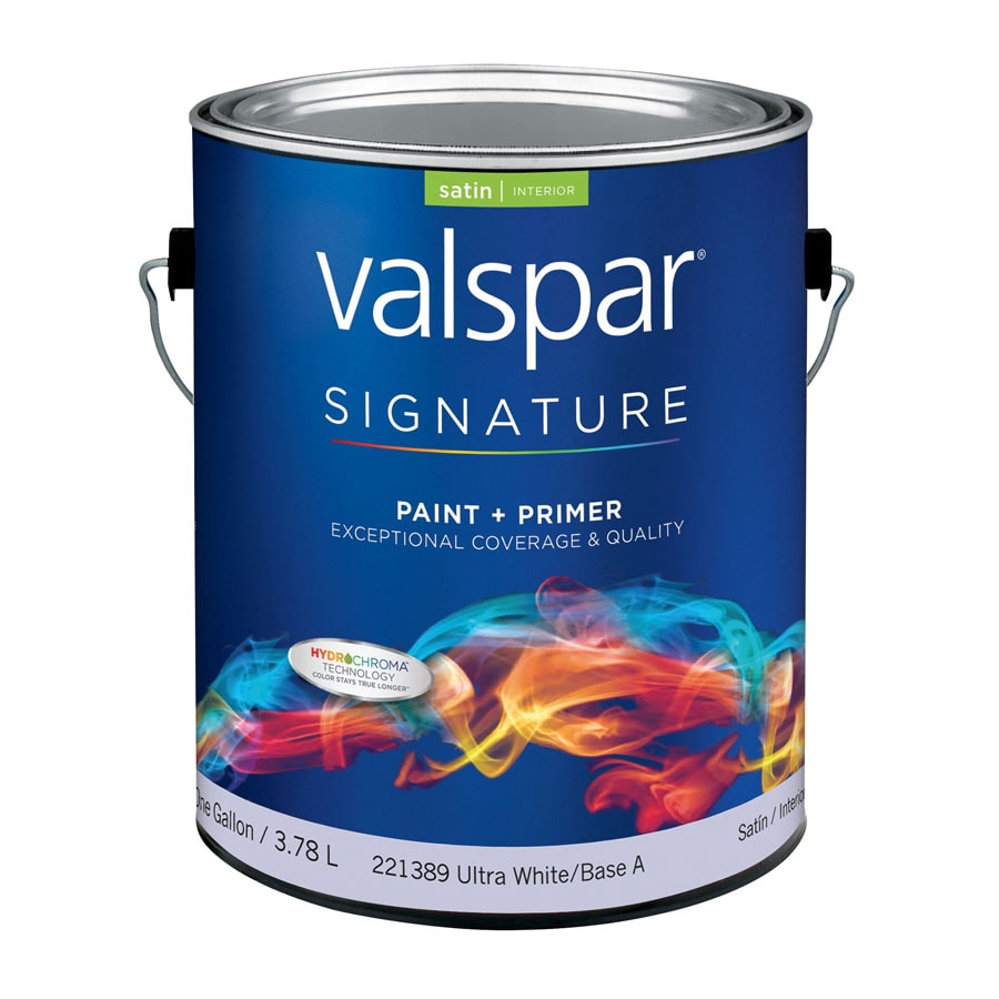 Valspar Signature Satin Las Vegas Raiders Silver Latex Interior Paint + Primer (1-Gallon) | LV SILVER-5638987