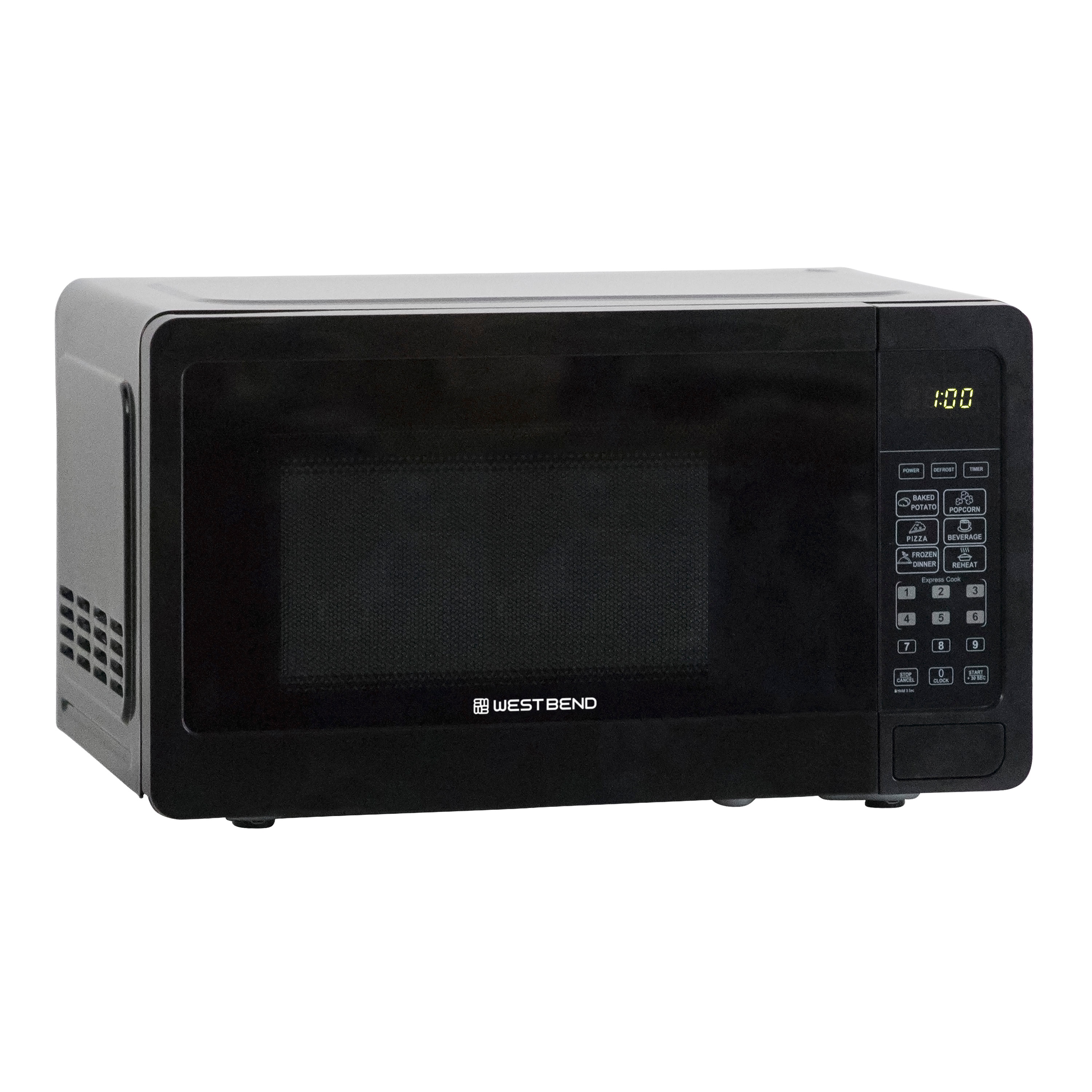 West Bend WBMW71B 0.7-cu ft Small (Less than 1.5-cu ft) 700 -Watt Countertop Microwave ( Black )