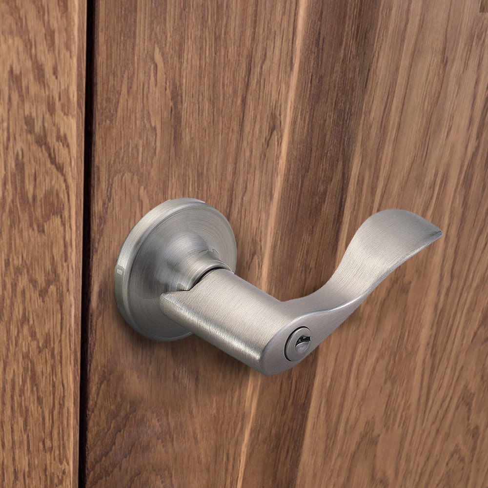 Design House Springdale Satin Nickel Exterior Keyed Entry Door Handle 700500 At 5895