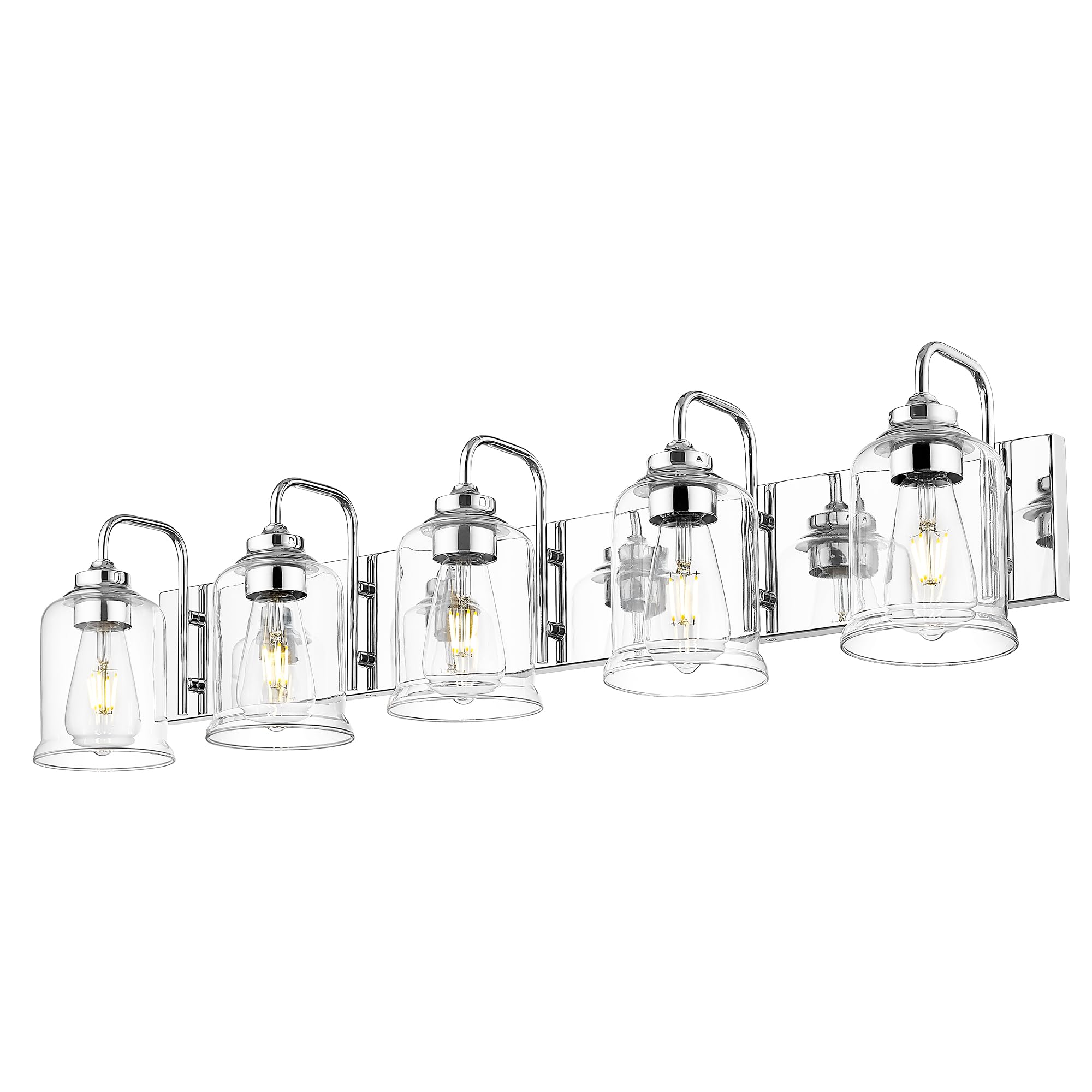 LTMATE LSZSL72B-5W CH JAZAVA 36-in 5 -Light Chrome Industrial Vanity light