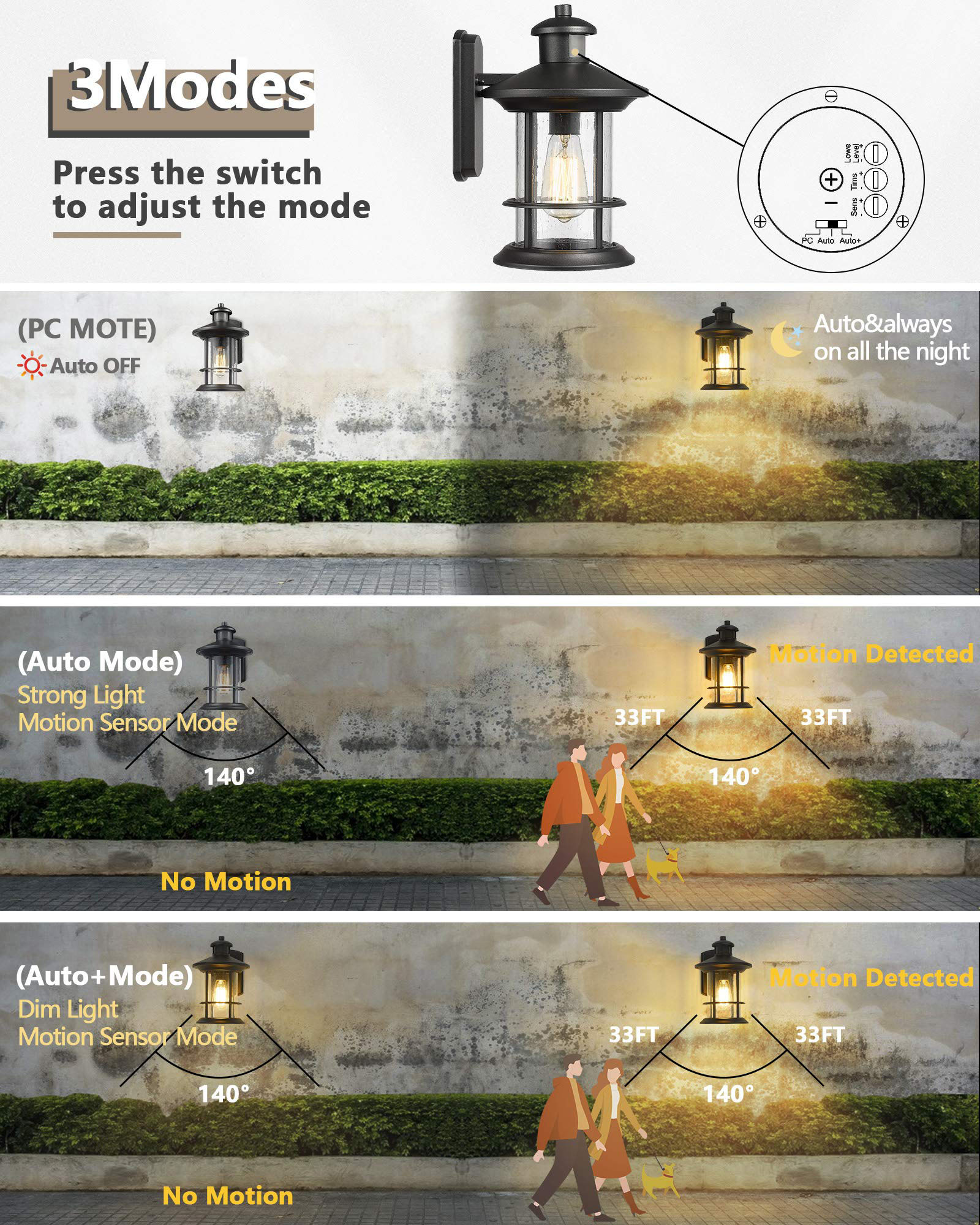 LTMATE LS4FW39B-SE BK Outdoor-Wall-Lighting - View #3