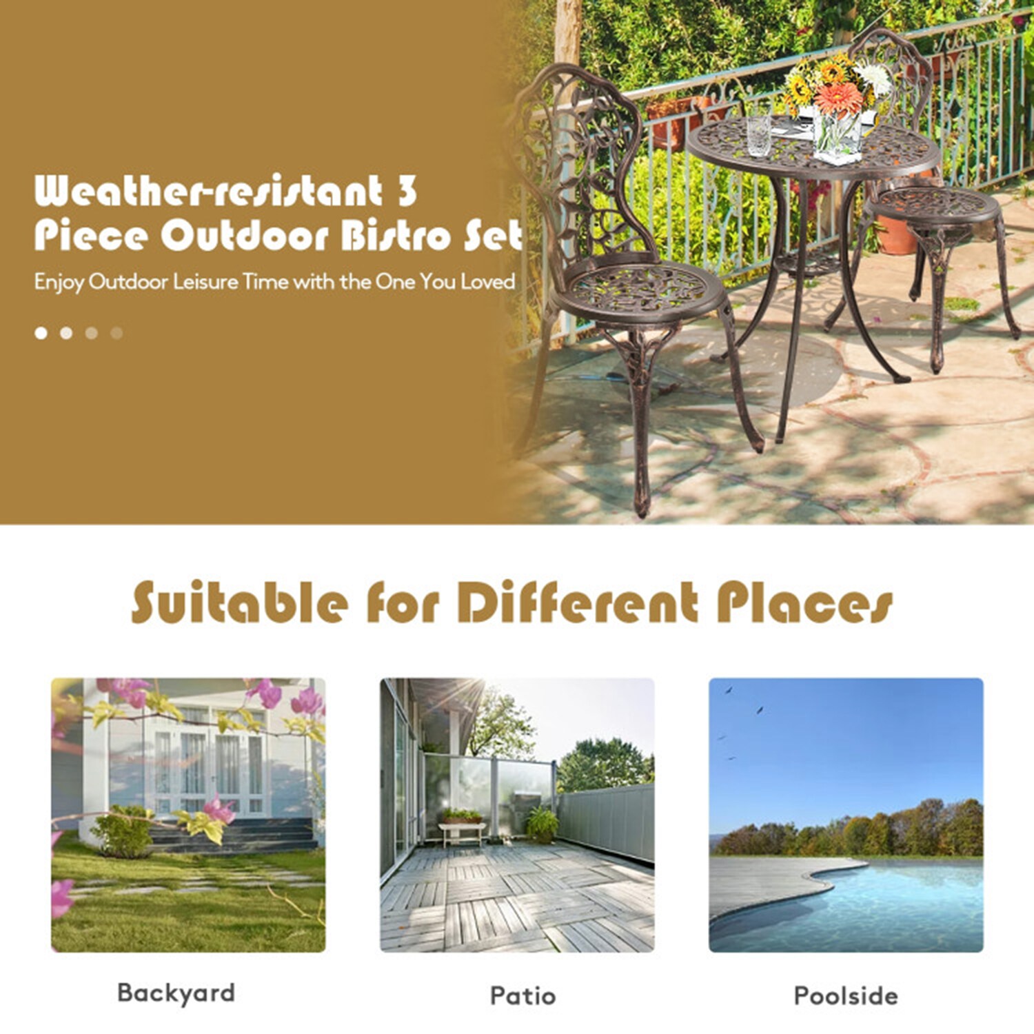 Mondawe HFZY-01-B Patio-Dining-Sets - View #7