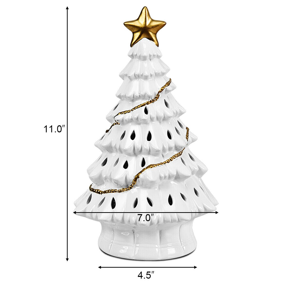 WELLFOR CM-HWY-22113 Table-Christmas-Decorations - View #2