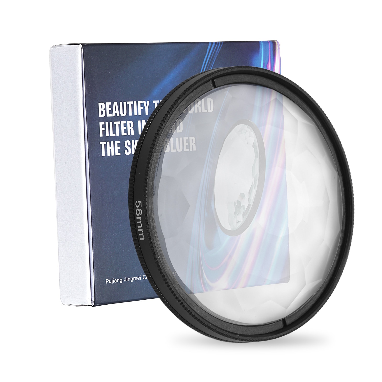 PATIKIL 55mm Prism Lens Filter Special Effects Filter Prism Crystal Glass Effect Multi Refraction Variable Subjects with Cleaning Cloth for Camera Lens Photographic Video SLR Black #S26051100UX7258