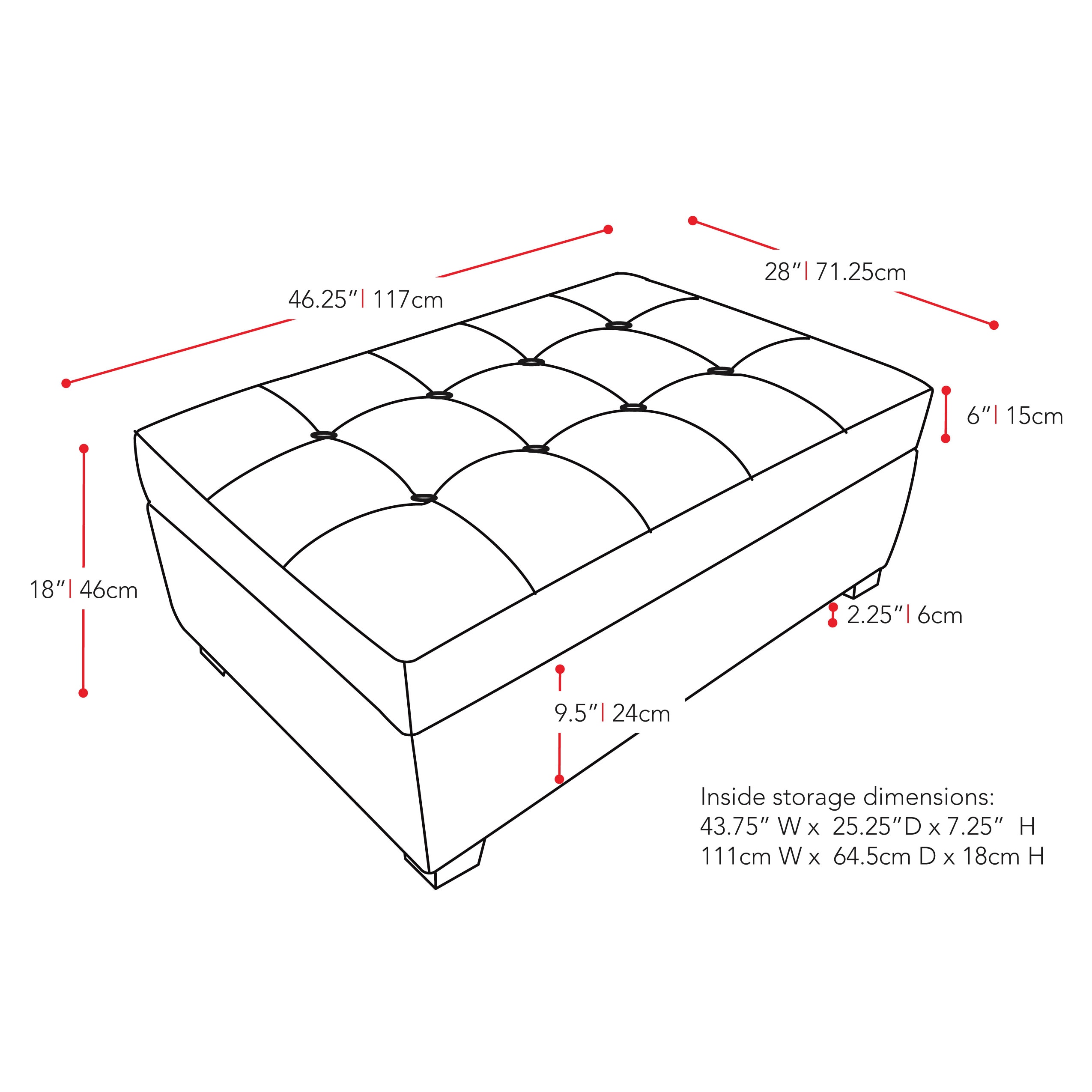CorLiving LAD-184-O Indoor-Ottomans - View #4