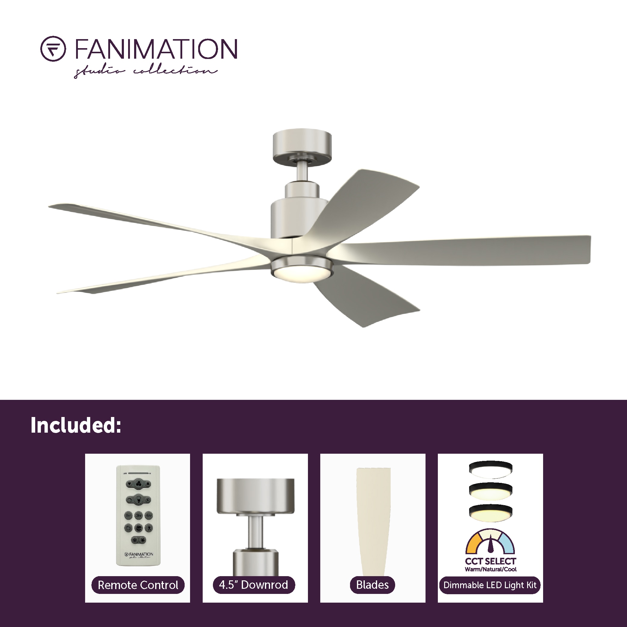 Fanimation Studio Collection LP6834LBN Ceiling-Fans - View #7