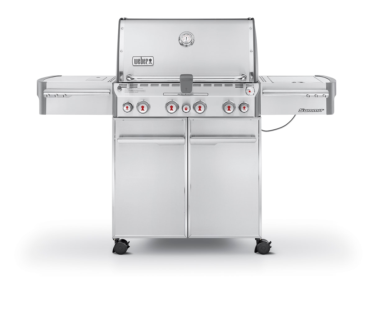 bur konstant Brutal Weber Summit S-470 4-Burner Liquid Propane Infrared Gas Grill with 1 Side  Burner with Integrated Smoker Box in the Gas Grills department at Lowes.com