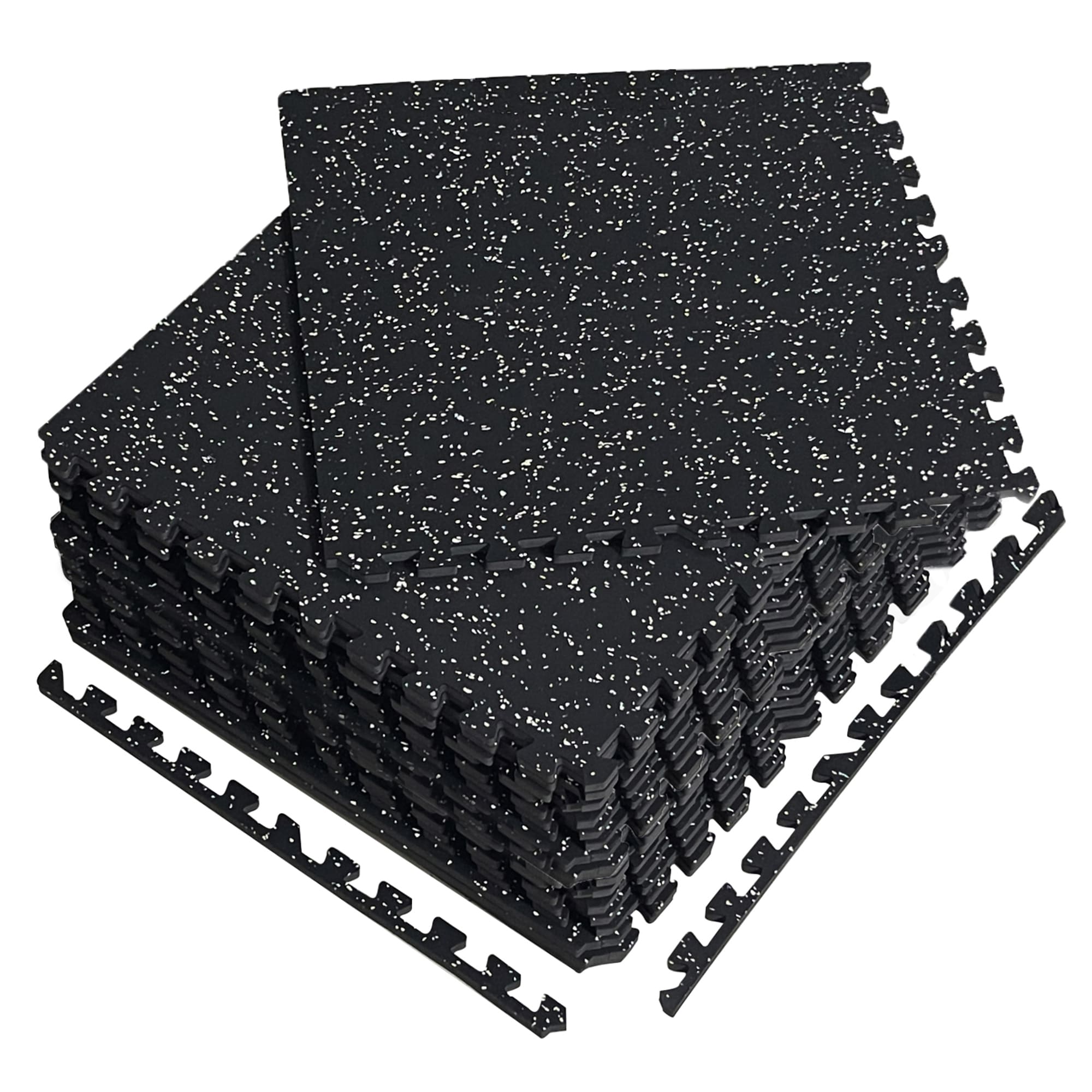 LOVMOR SF-Y-T3772P352290 0.56 Inch EVA Foam Puzzle Exercise Mat - 12 Pieces for Home Gym Shock-Absorbing Noise Reduction Workout Equipment Easy Assembly Gym Flooring