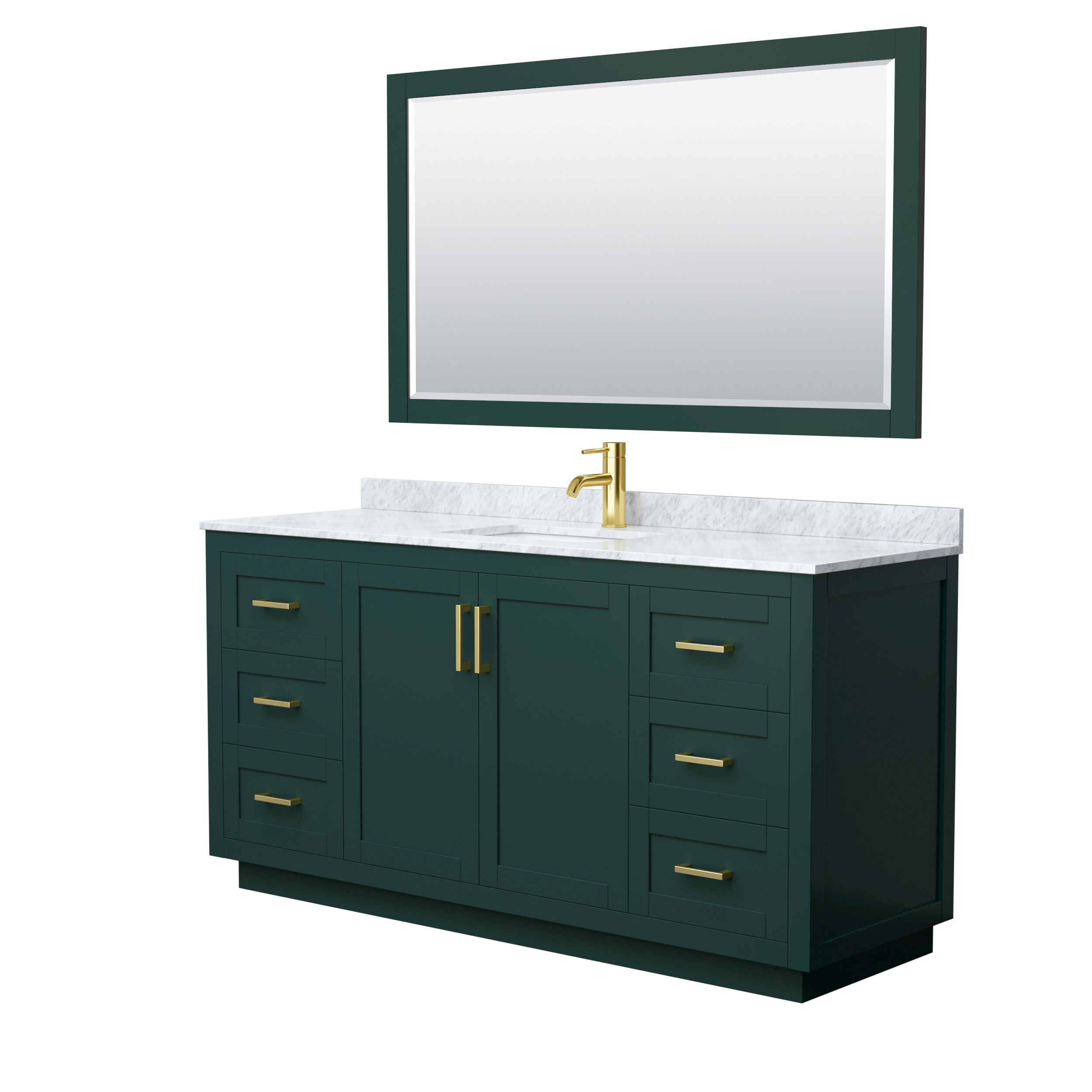 Wyndham Collection WCF292966SGDCMUNSM58 Bath-Vanity-Combo - View #2