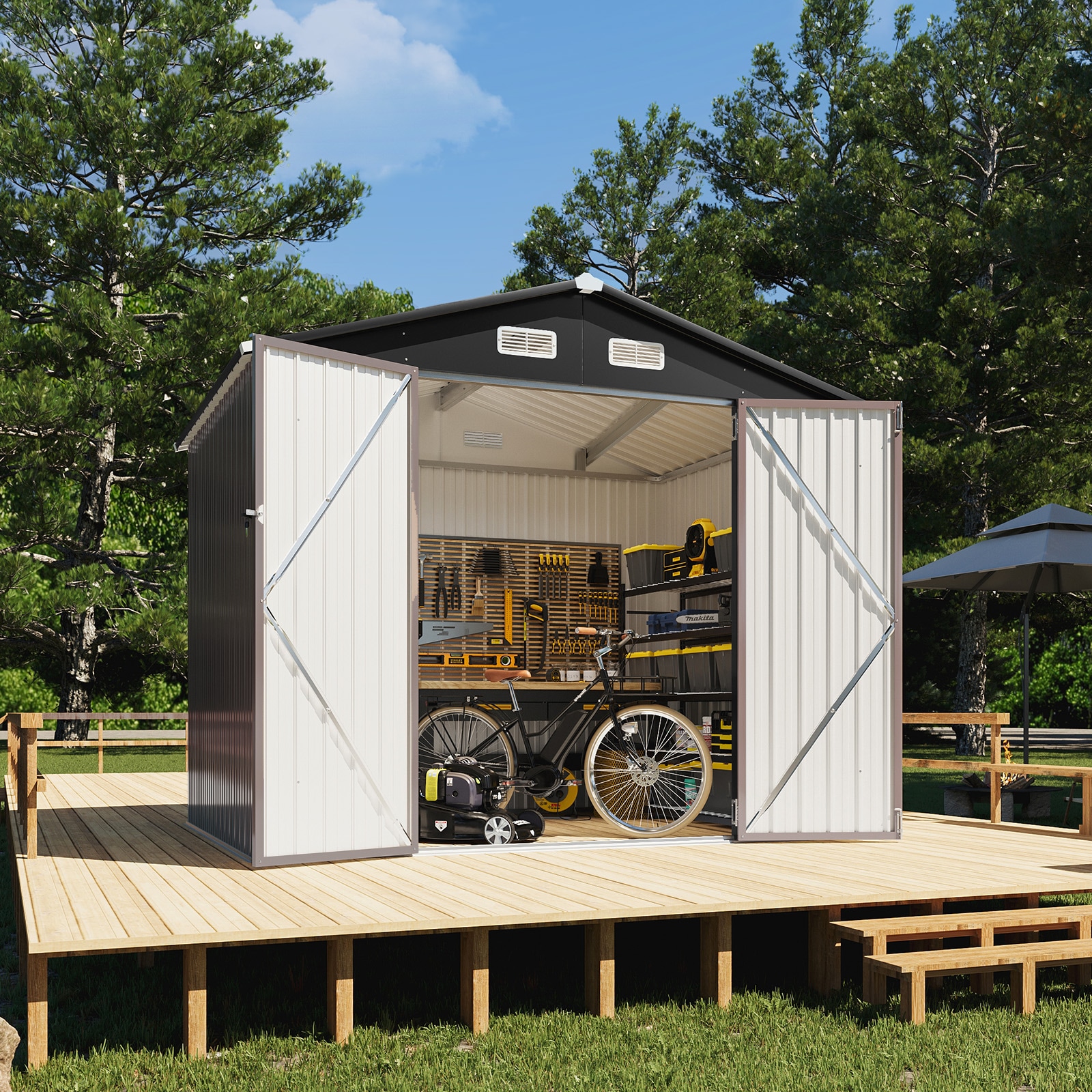 AOXUN AX-1928R Metal-Storage-Buildings-Sheds - View #9