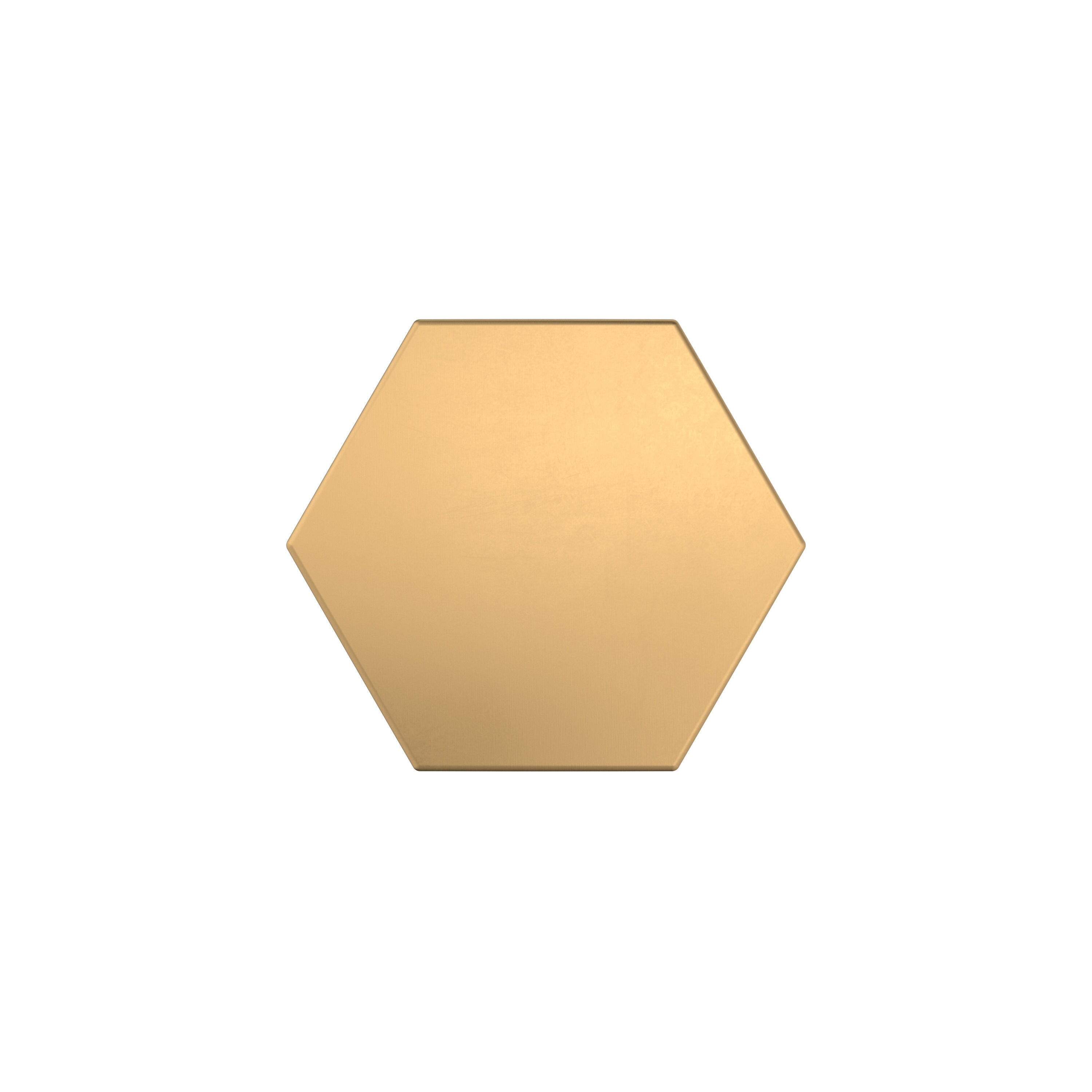 Champagne Bronze Geometric Cabinet Knob with Mounting Hardware
