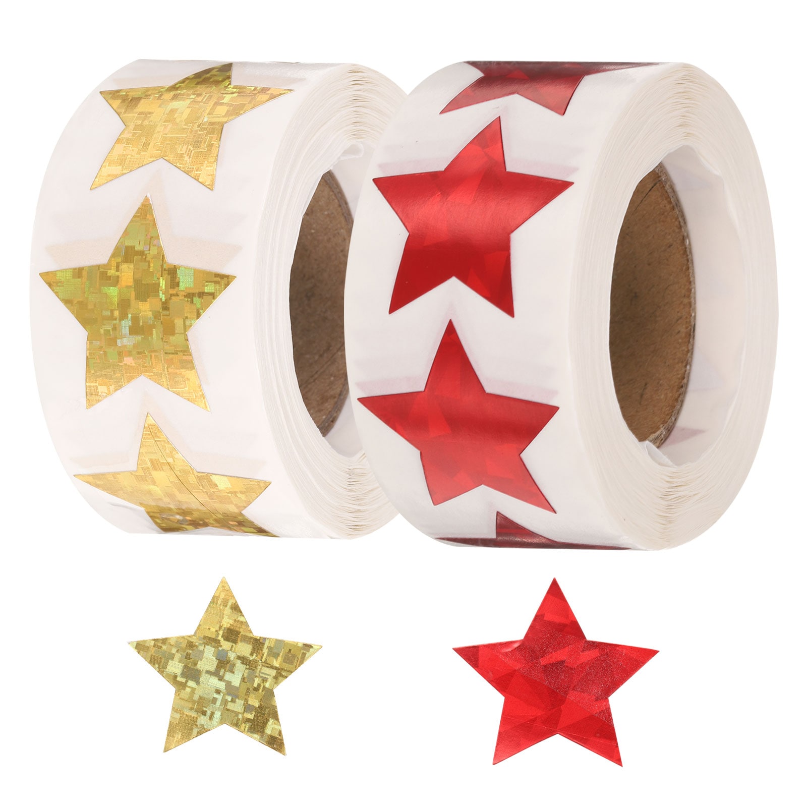 Classroom Rool Unique Bargains 1 Roll 500pcs Star Stickers 1 Inch Self-Adhesive ...