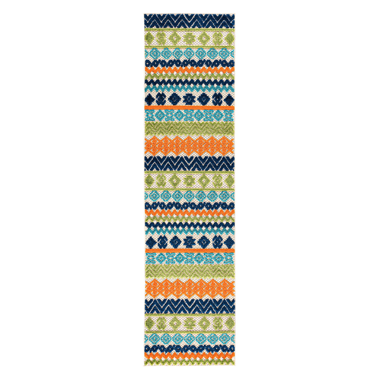 at in Rugs department Geometric 2 7 Indoor/Outdoor the Area Gallery Rug X World Rug