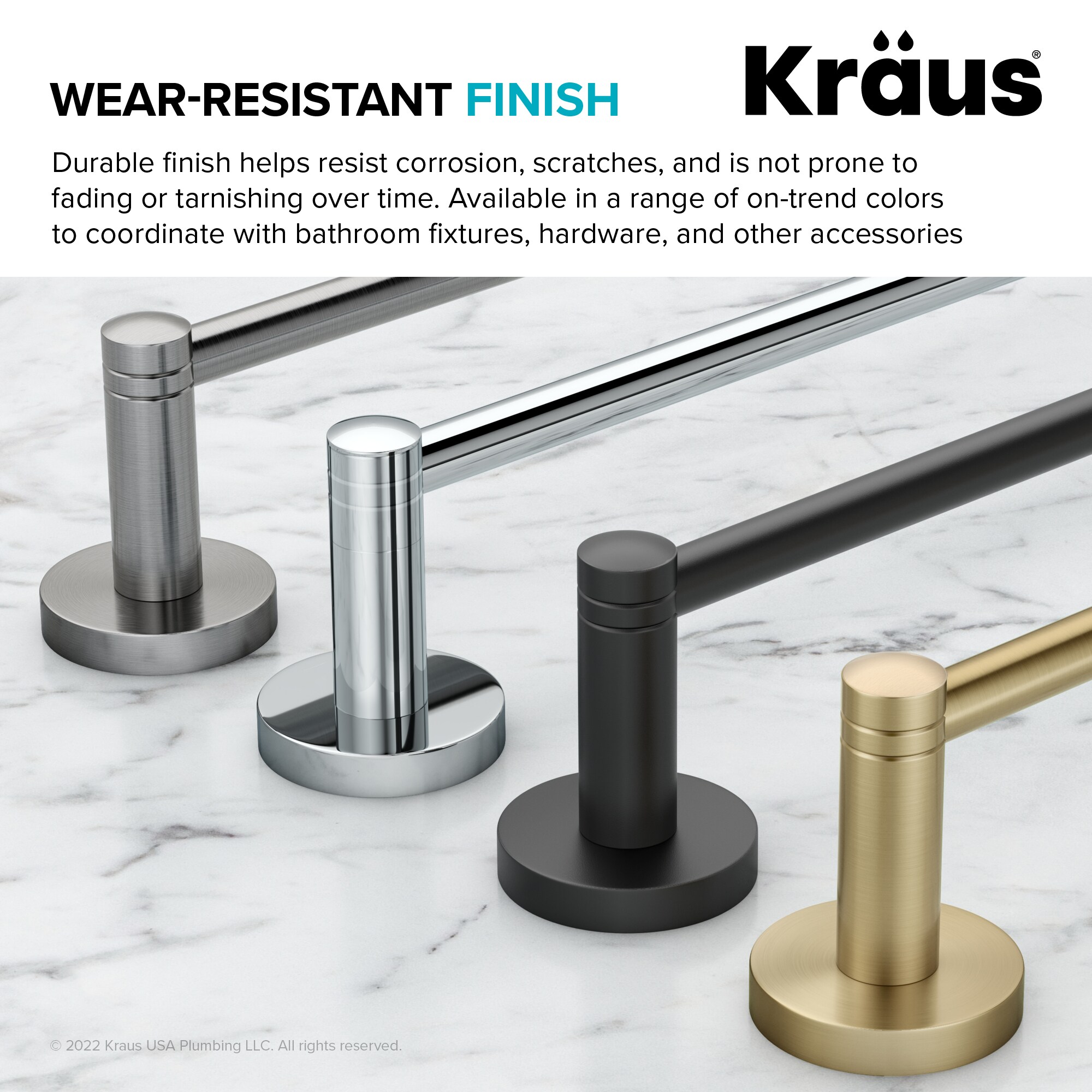 Kraus KEA-18803BG Robe-Hooks - View #9