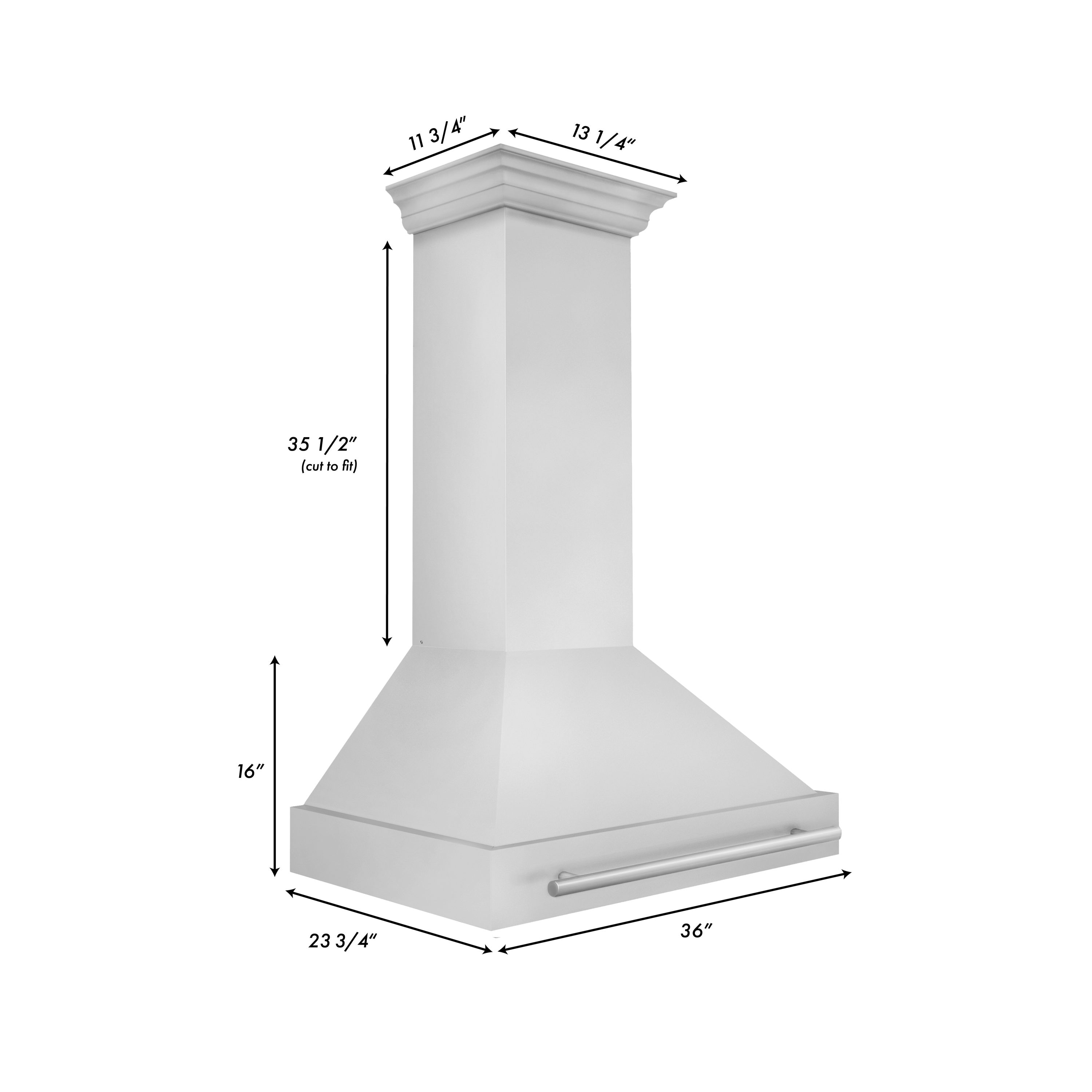 ZLINE KITCHEN & BATH 8654STX-36 Wall-Mounted-Range-Hoods - View #3