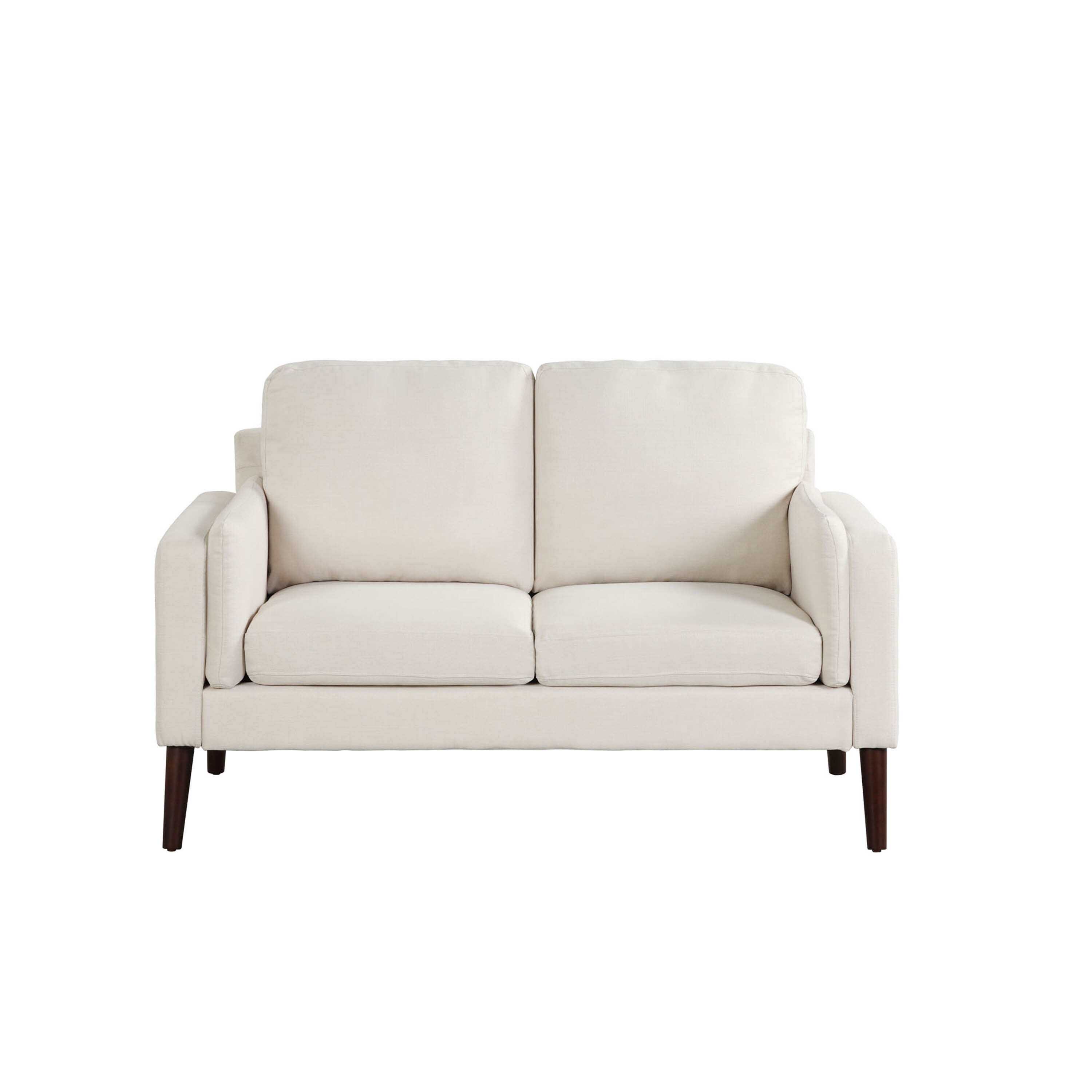 Lifestyle Solutions LSNRDS2KU2043P Chris 31.8-in Casual Grey Polyester/Blend 2-seater Loveseat