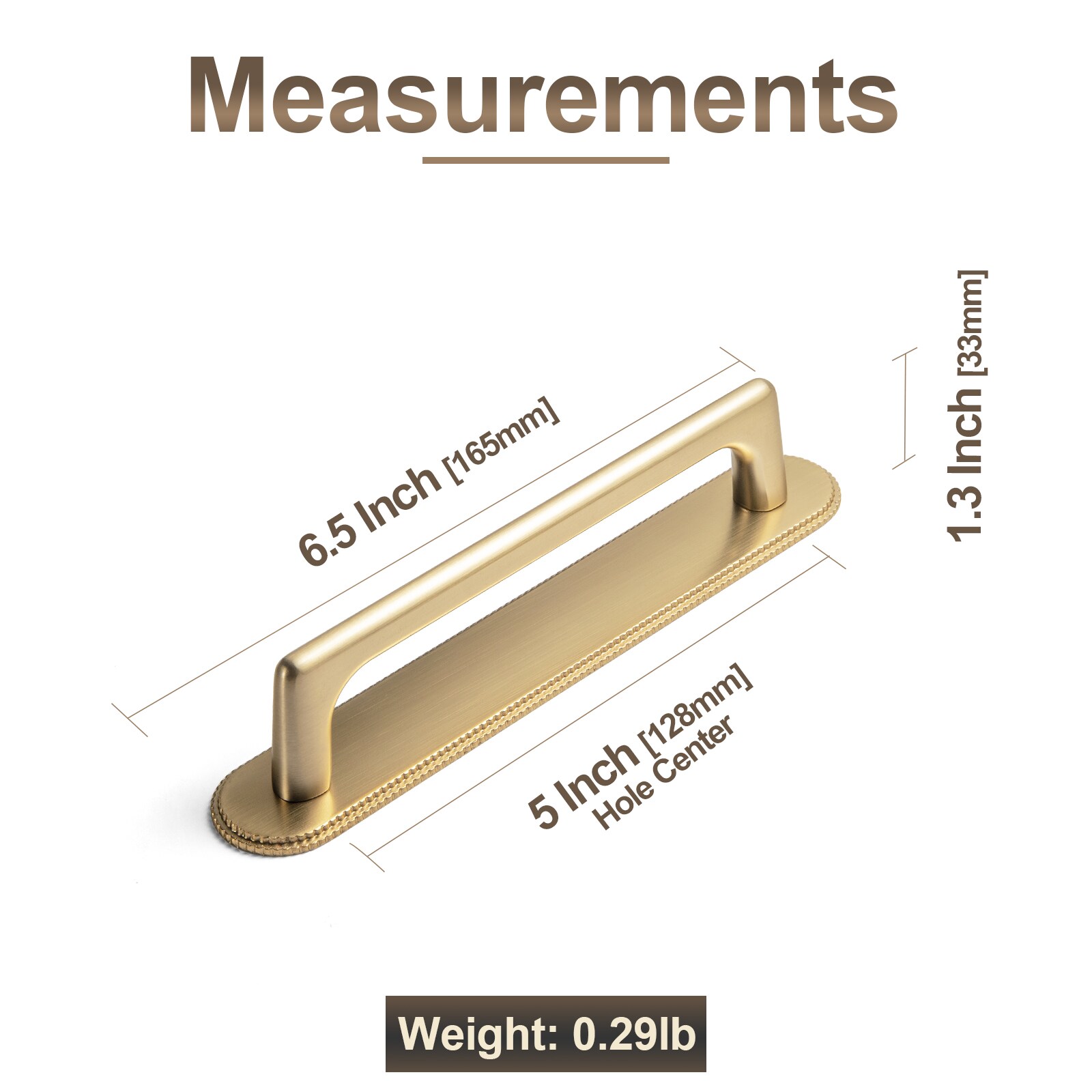 Miaokesen 052UBR-G019-128-2 Cabinet-Pulls - View #2