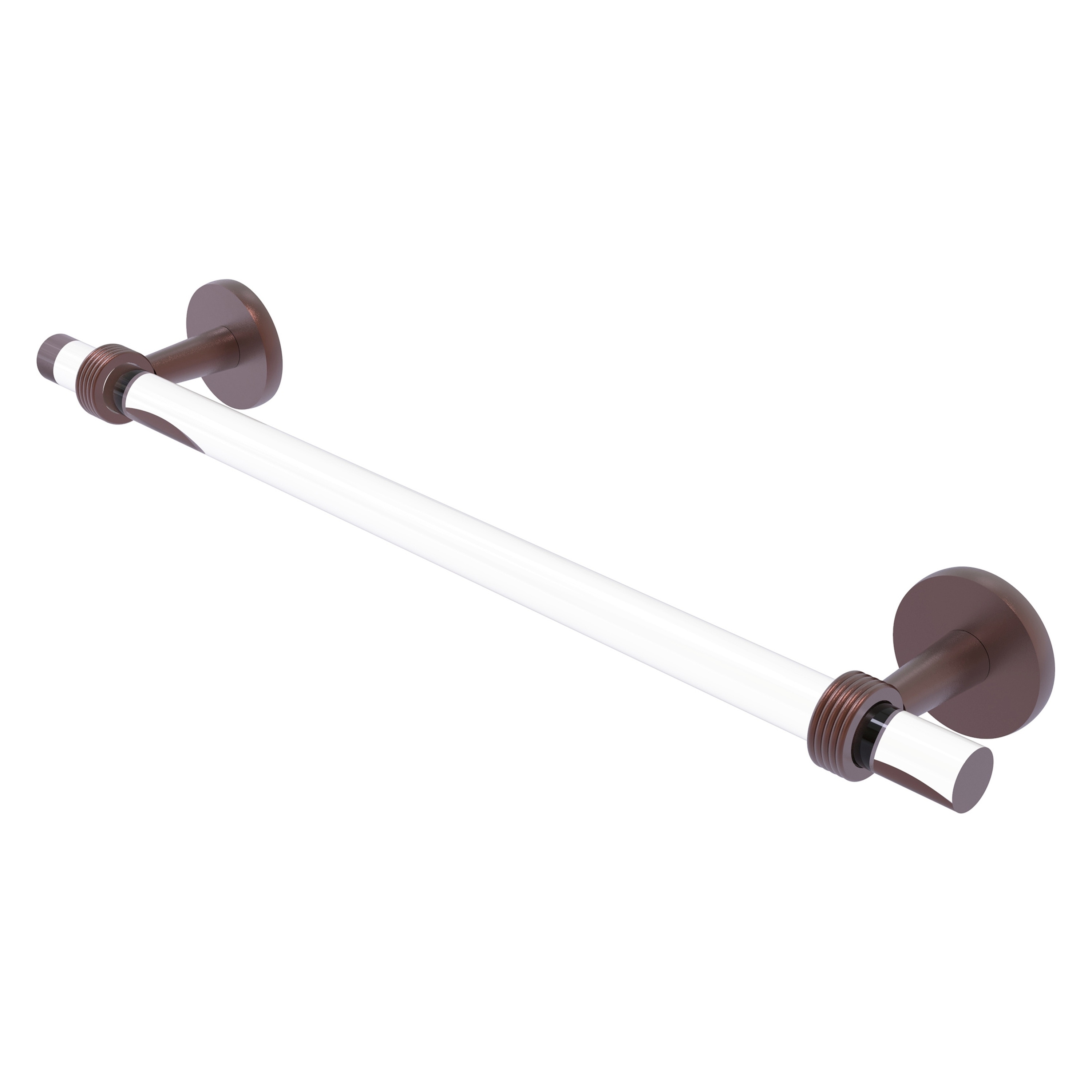 Allied Brass CV-41G-18-CA Clearview 18-in Antique Copper Wall mount Single Towel Bar