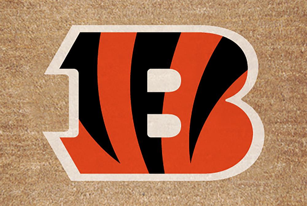 Cincinnati Bengals football shaped mat