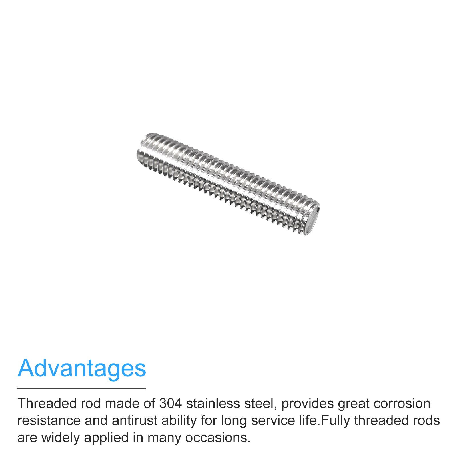 Unique Bargains S26051800UX6275 Threaded-Rod - View #4