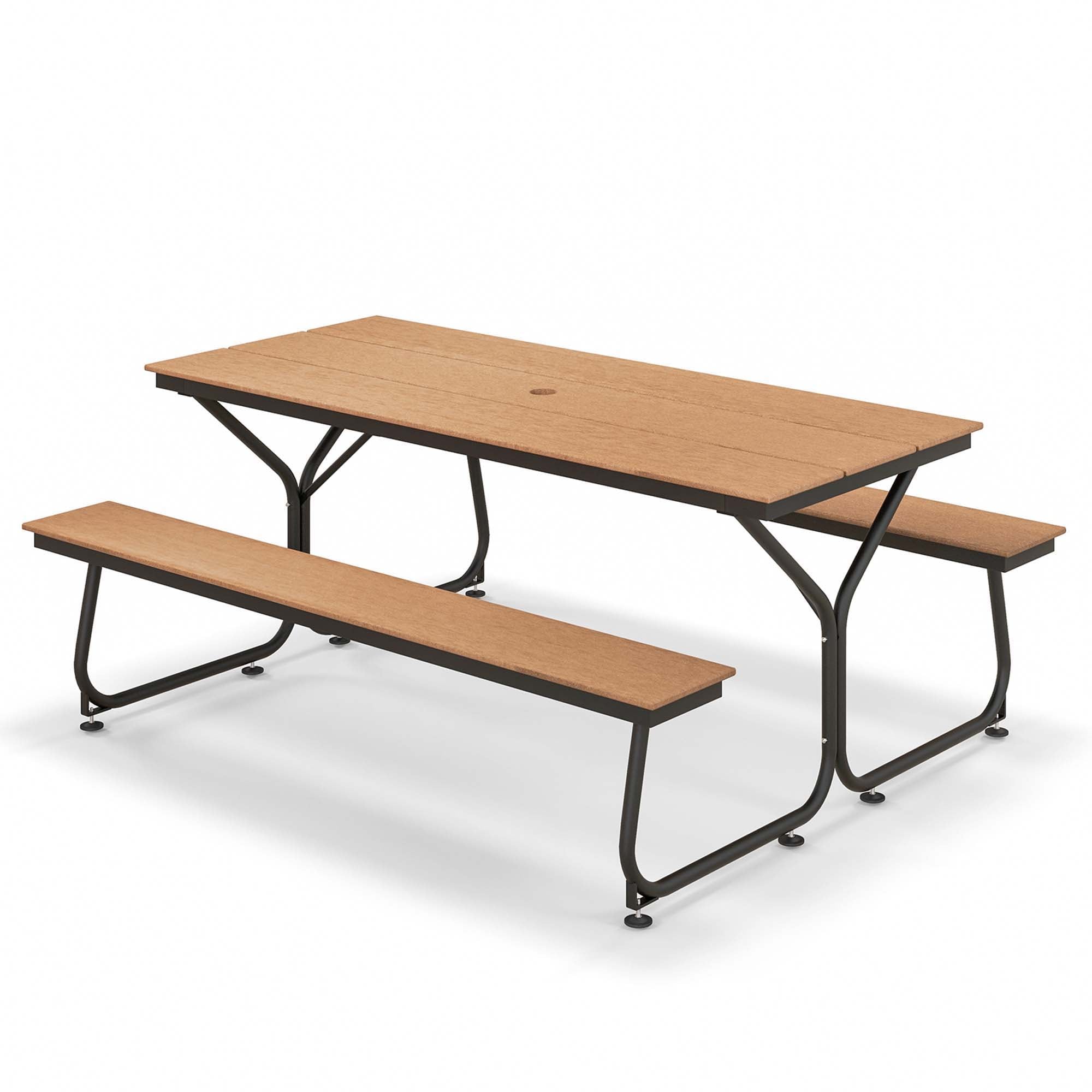 Costway NP11192BN+ 72-Inches W x 30-Inches H Brown Dining Bench