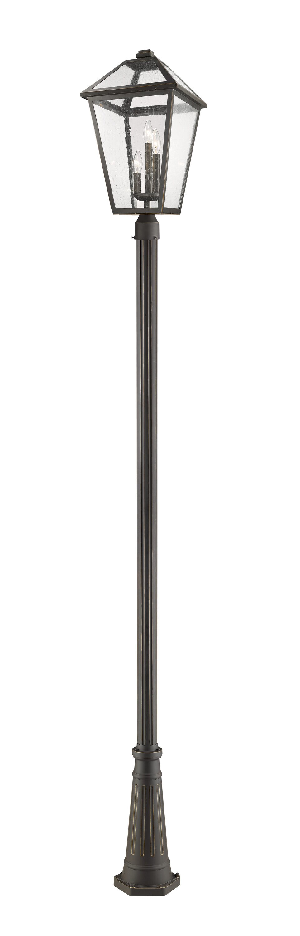 Z-Lite 579PHXLR-519P-ORB Talbot 117.25-in Oil Rubbed Bronze Transitional Outdoor Light Post Lantern