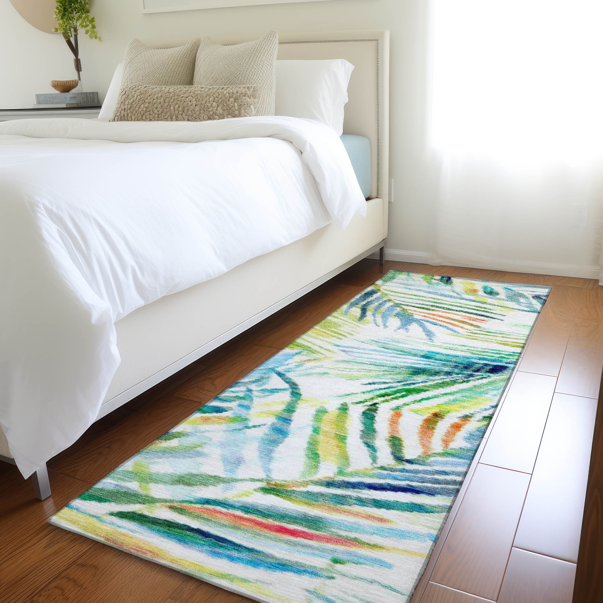 Addison Rugs AMF199MU2X8 Mayfield AMF199MU 2 x 7 (ft) Loomed Polyester Multi Rectangular Indoor Geometric Machine washable Area rug