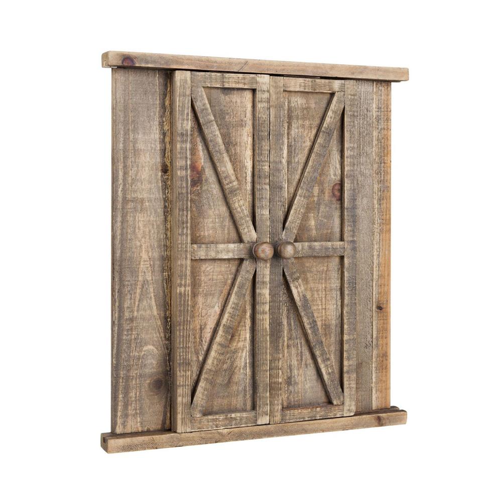 Rustic Brown Wood Barn Door 8x10 Wall Frame