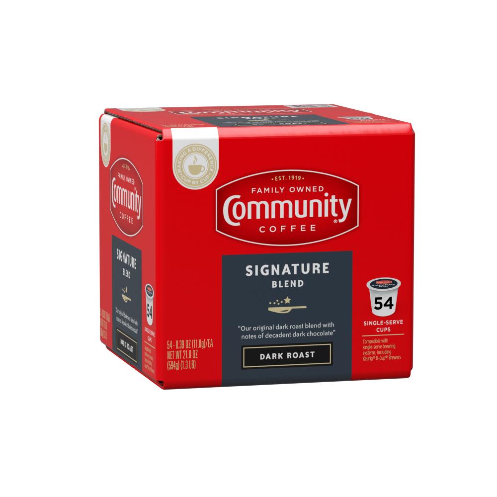 Community Coffee Signature Blend Dark Roast 54-Pack Signature Blend ...