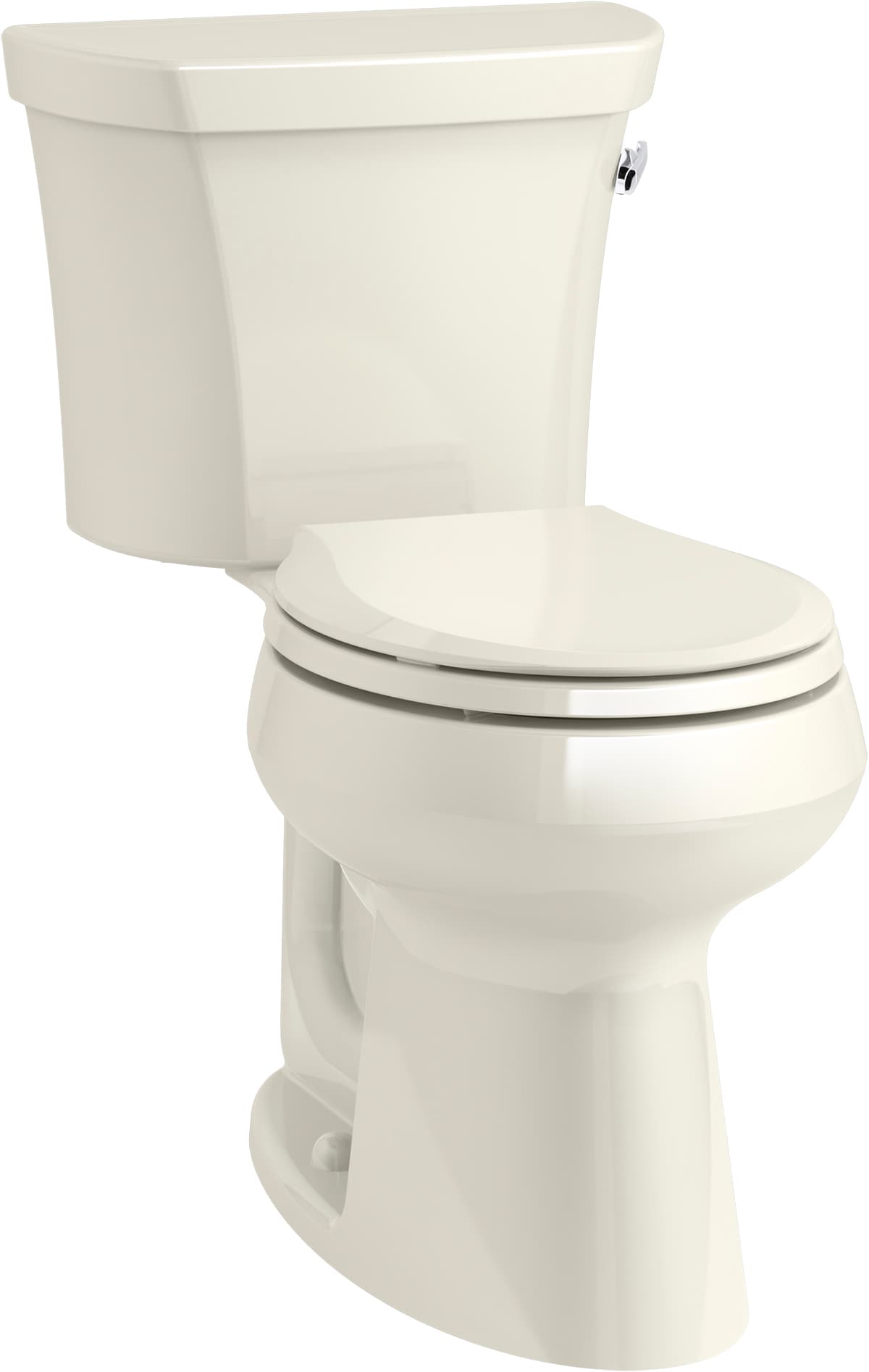 KOHLER K-5481-RA-96 Highline Biscuit Single Round Chair height 2-piece Toilet 12-in Rough-In WaterSense 1.28 GPF