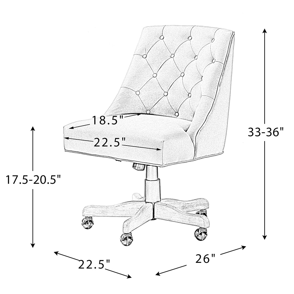14 Karat Home OFM0021-GREY Office-Chairs - View #8
