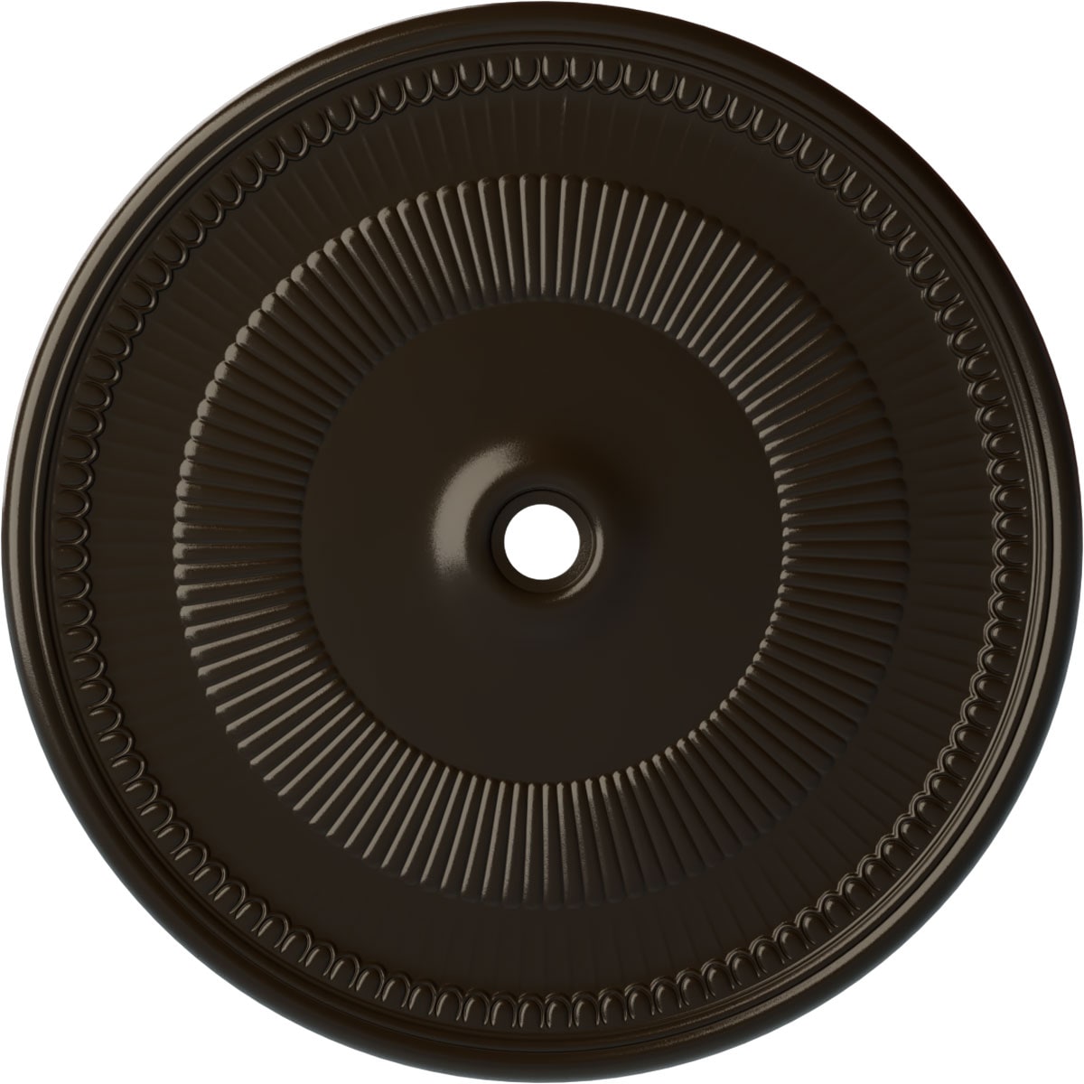 Ekena Millwork CM51NESHF Nevio 51.125-in W x 51.125-in L Painted Stone Hearth Polyurethane Whole Ceiling Medallion