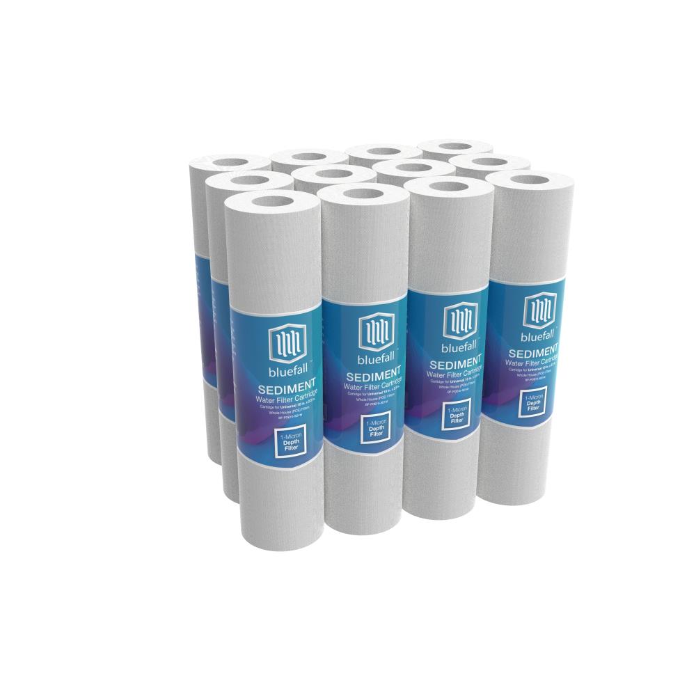Bluefall BF-POE10-SD1M-12PK Sediment Filter Under Sink 10-Months Replacement Filter 12 -Pack