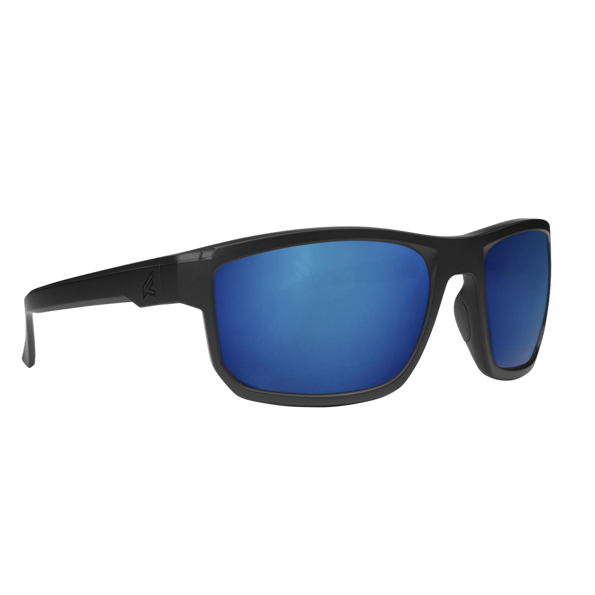 Edge Eyewear Defiance Polarized Aqua Blue Mirror Lenses Nylon Safety Glasses  at