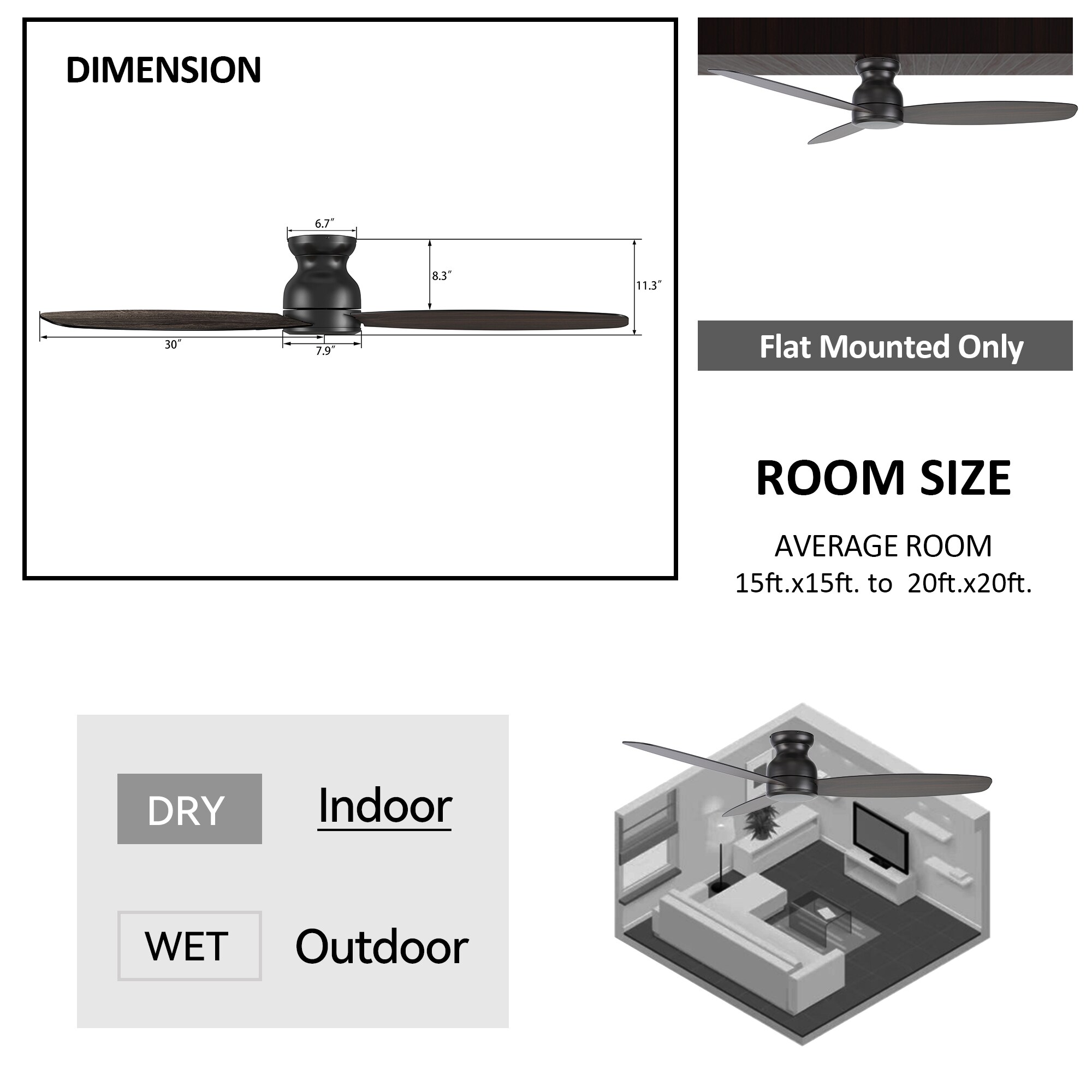 CARRO USA LC603Q-N10-BG-1-FM Ceiling-Fans - View #9