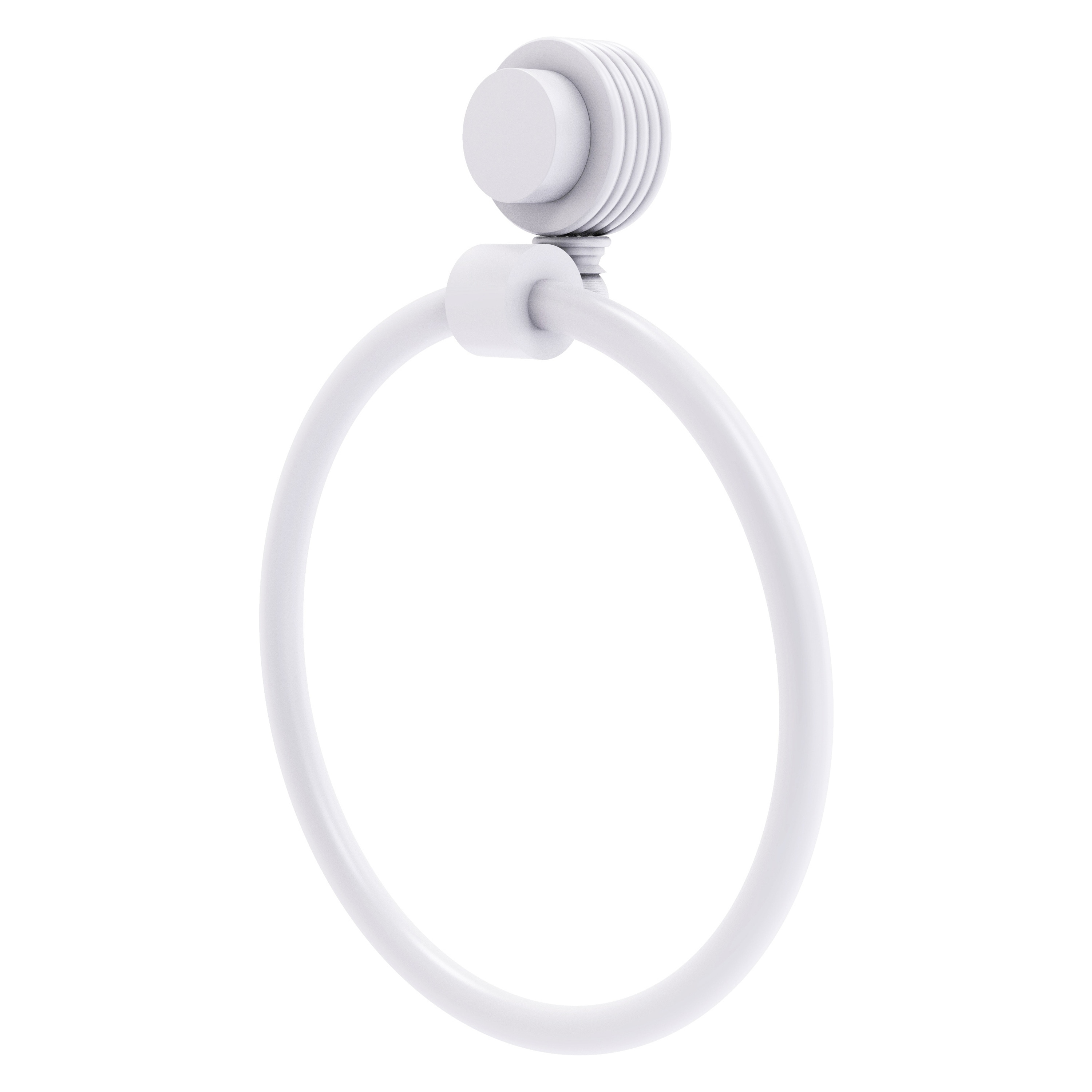 Allied Brass 416G-WHM Venus Matte White Wall mount Single Towel Ring