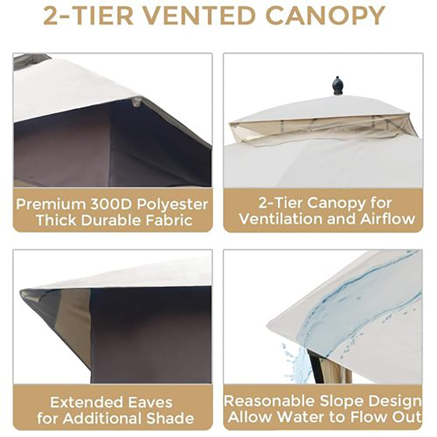 GZMR GZ-W2259G87 Wood-Resin-Gazebos - View #11