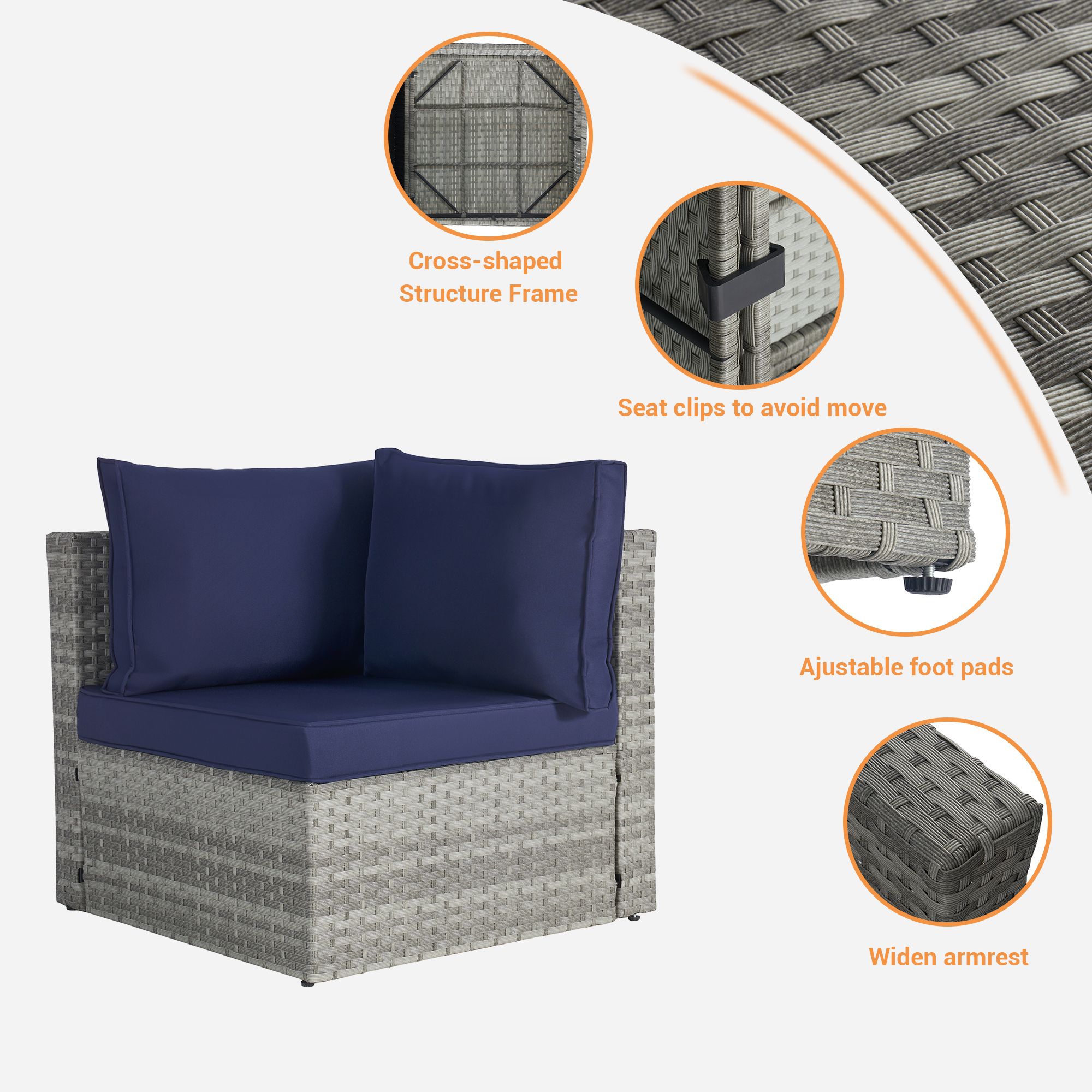 SANSTAR L-WS601-NY-V1 Patio-Conversation-Sets - View #4