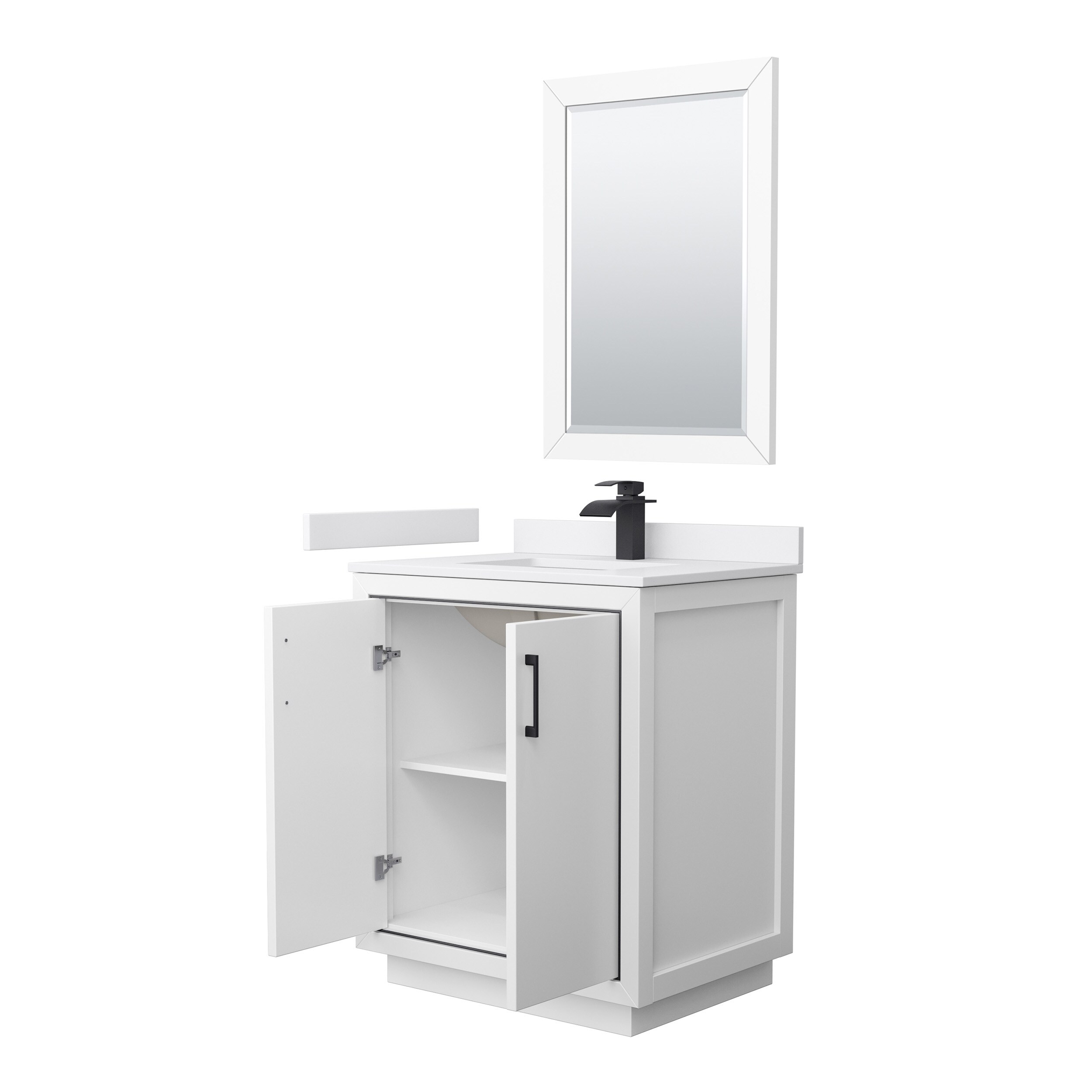 Wyndham Collection WCF111130SWBWCUNSM24 Bath-Vanity-Combo - View #2