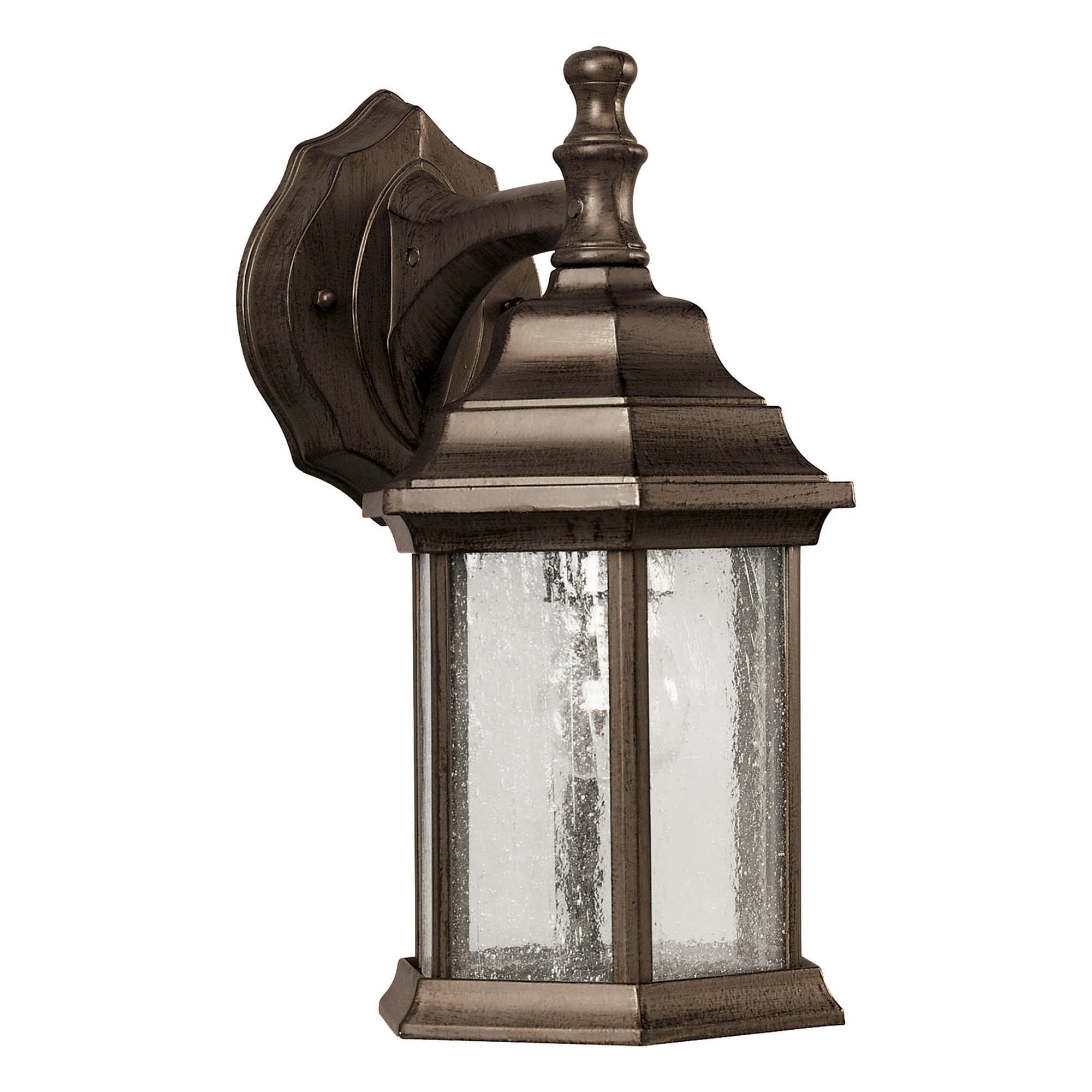 Lavish Home 13.25 in. Antique Bronze Outdoor Solar Powered Lantern