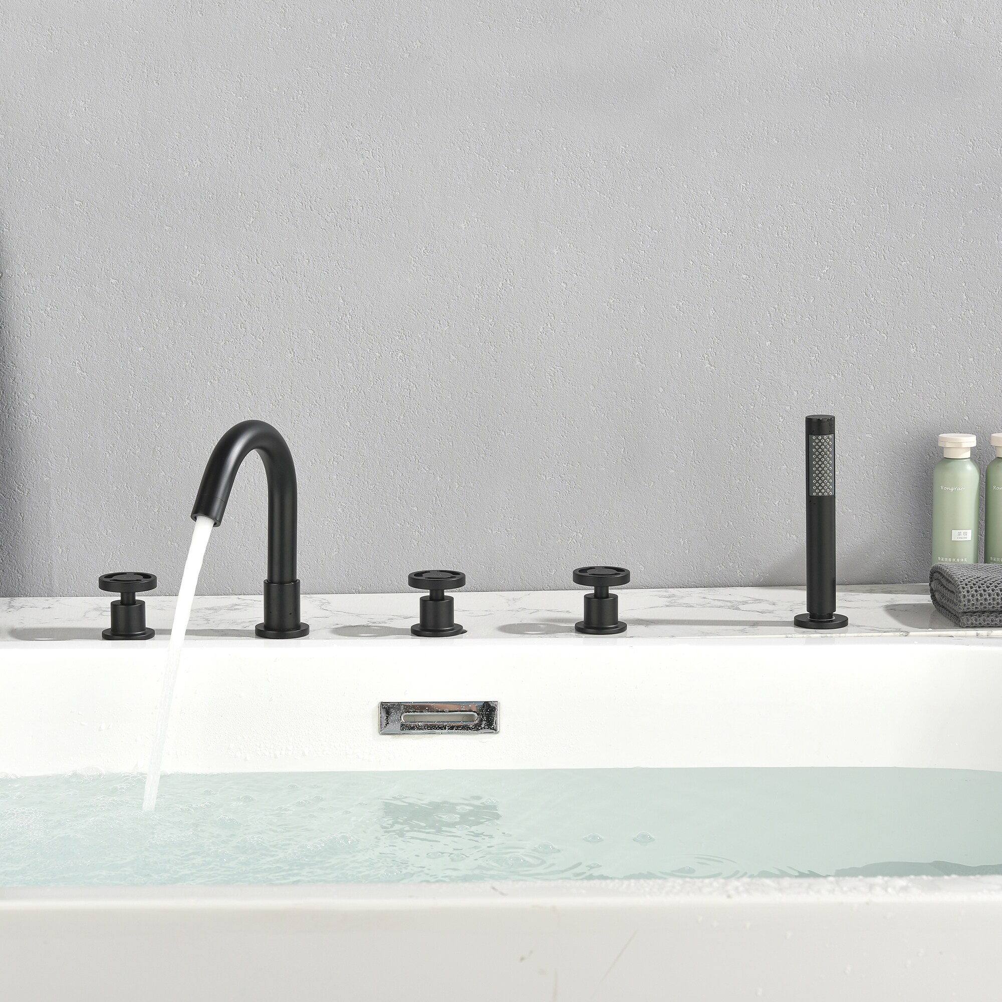 WELLFOR WA9013MB Roman-Tub-Faucets - View #8