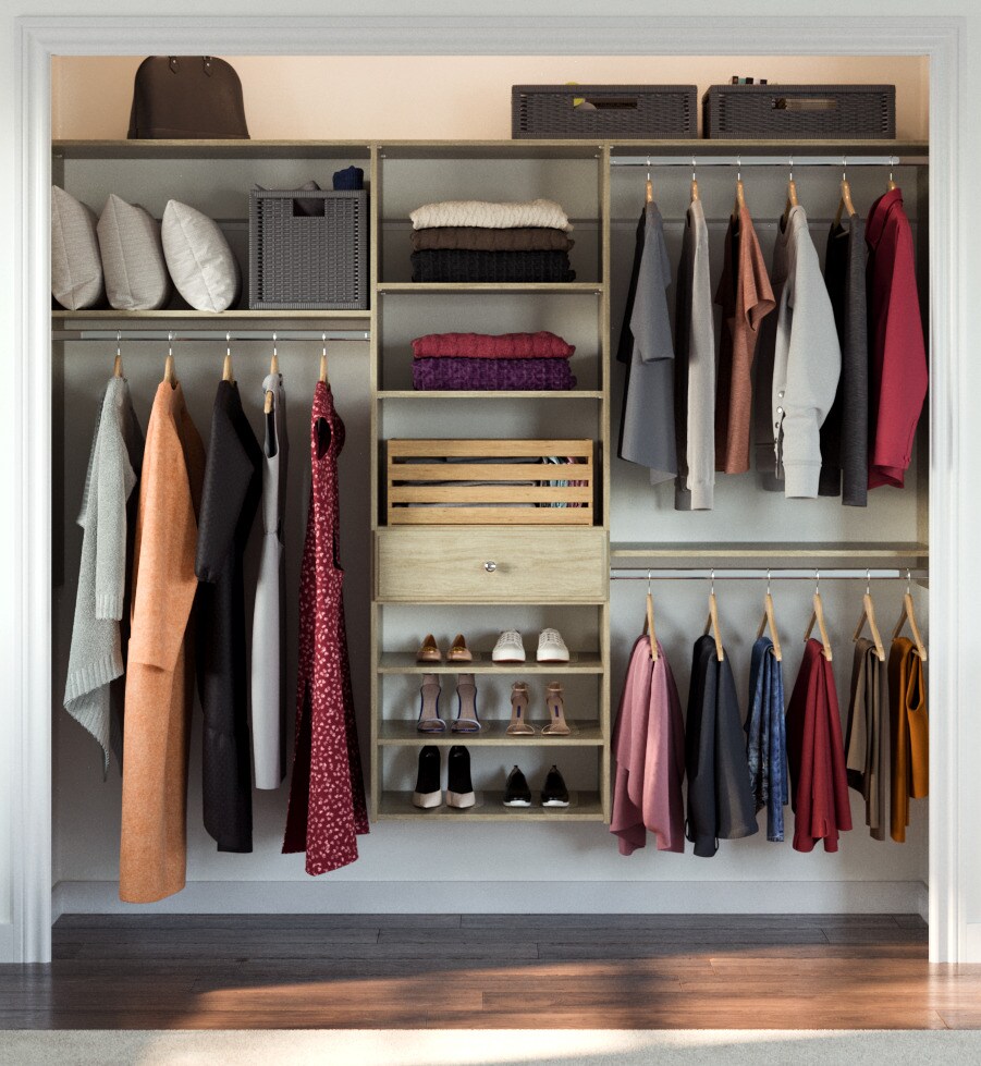 Easy Track PH53-MJ Wood-Closet-Kits - View #4