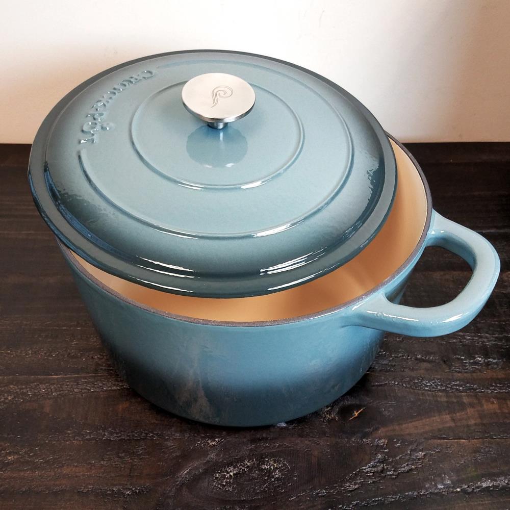Crock-Pot Artisan 7 qt. Non-Stick Cast Iron Round Dutch Oven with