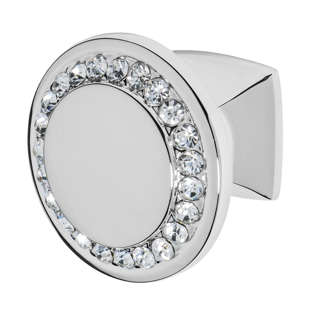 Wisdom Stone 4211CH-C Isabel Polished Chrome Round Cabinet Knob