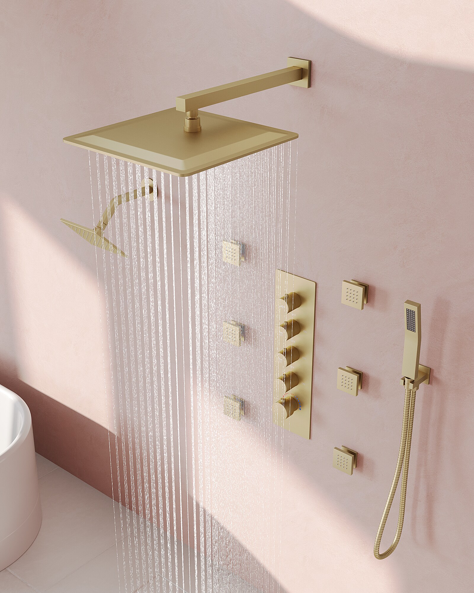 GRANDJOY SGF10GJ-64-BG16 Tub-Shower-Faucets - View #2