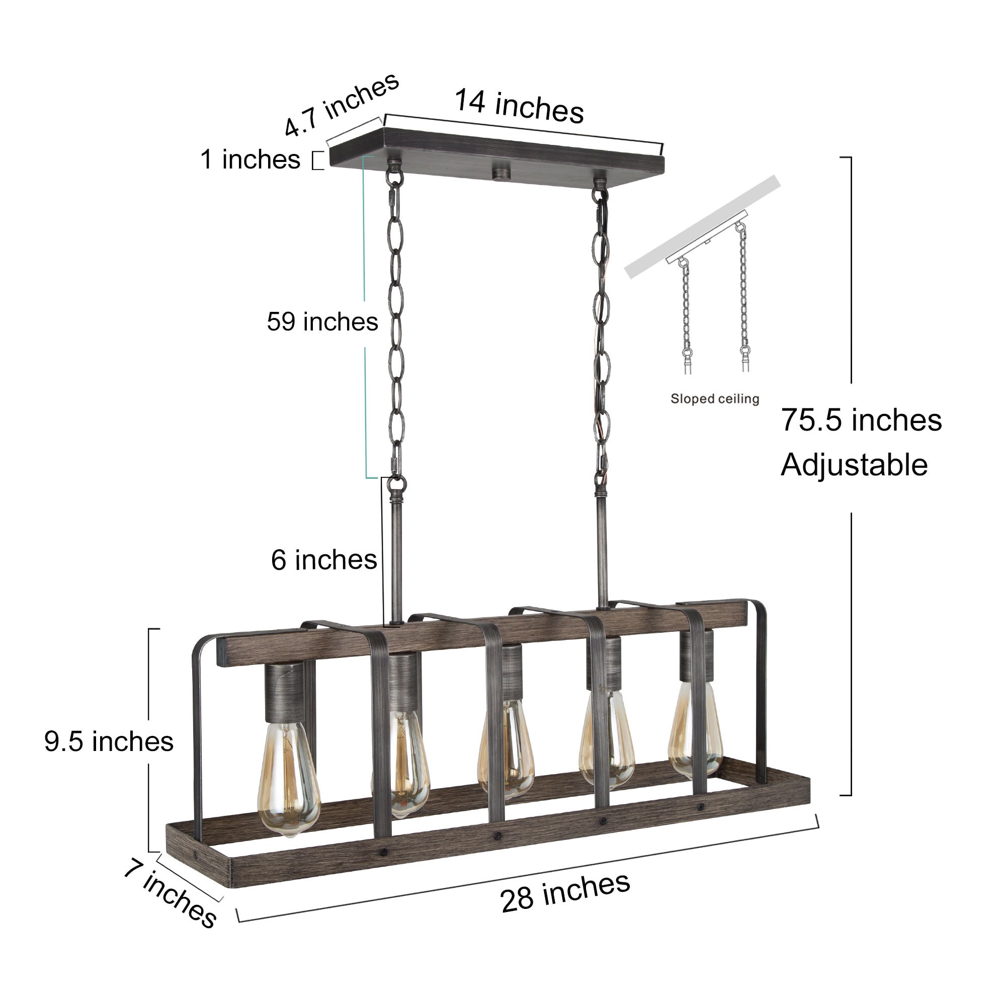 LNC AIMFZVLWS3903N7 Pendant-Lights - View #5
